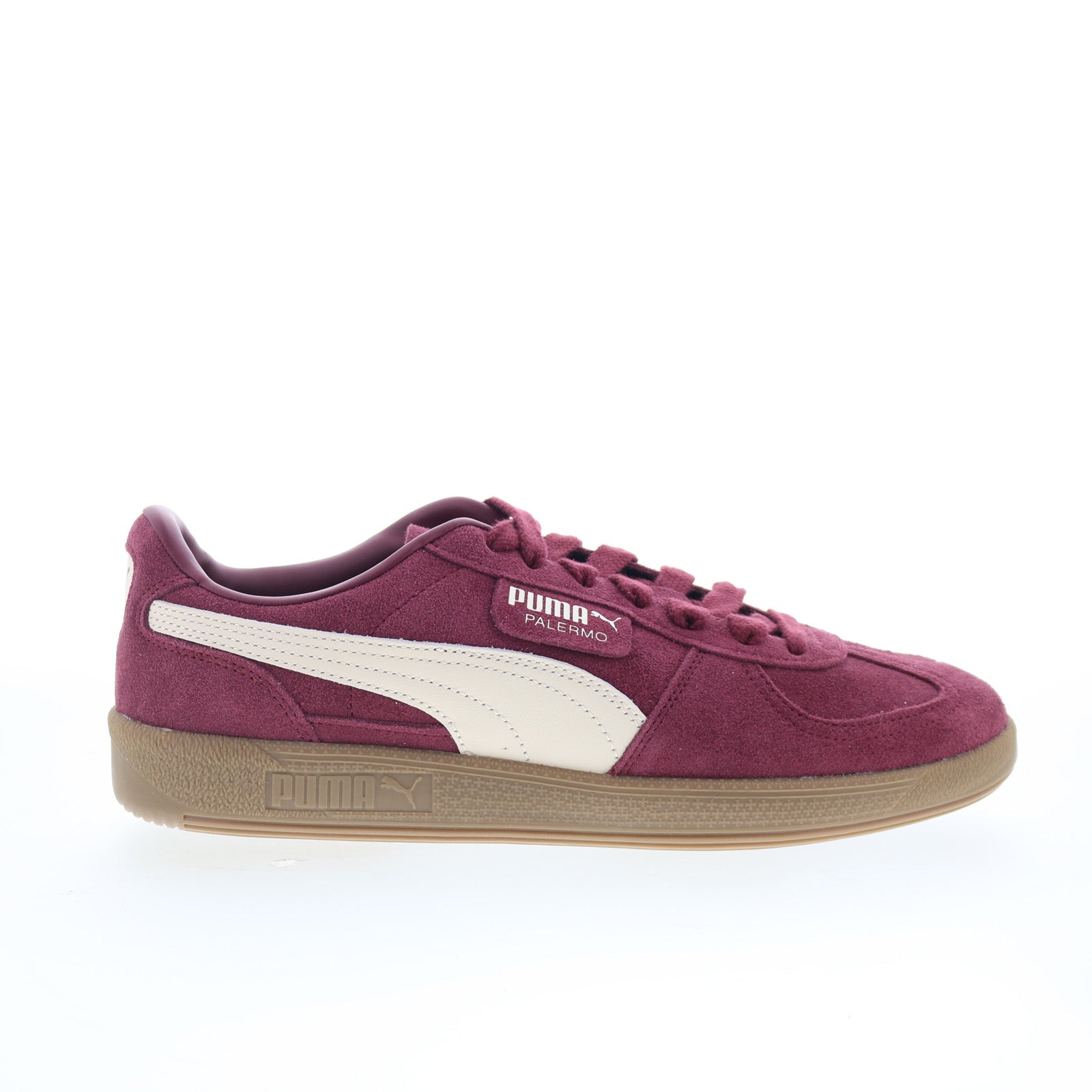 39646365_palermo_ruby_shimmer_alpine_snow_01_25cfd037-4ab8-4e10-bd47-bd402c87cec6 Puma Palermo 39646365 Mens Burgundy Suede Lifestyle Sneakers Shoes - Image 1