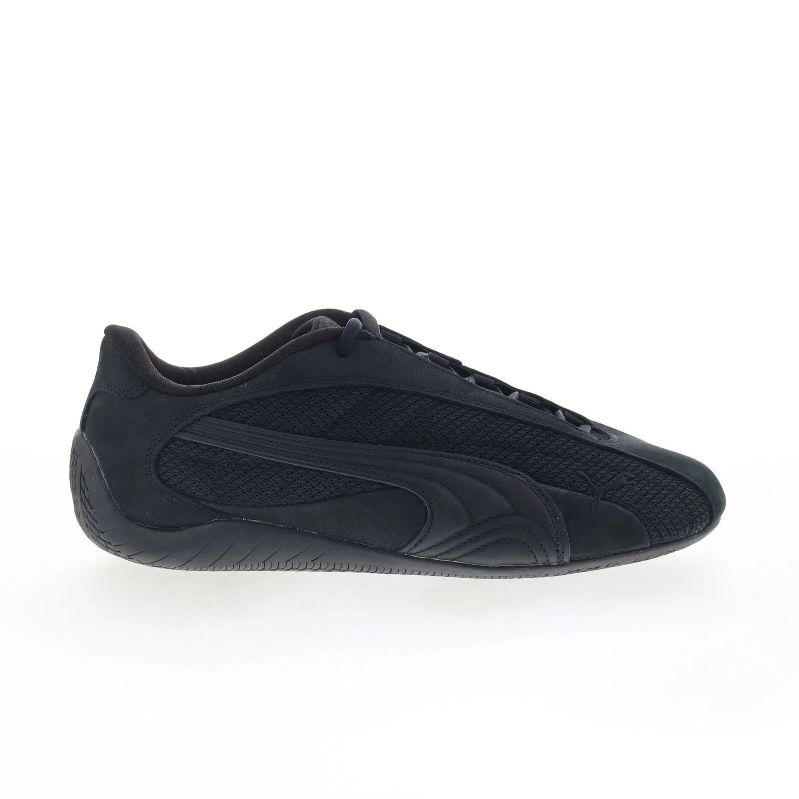 40299508_speedcat_plus_puma_black_01_cf215f37-3a65-4d52-9e5c-4708b24773bb Puma Speedcat Plus 40299508 Mens Black Suede Lifestyle Sneakers Shoes - Image 1