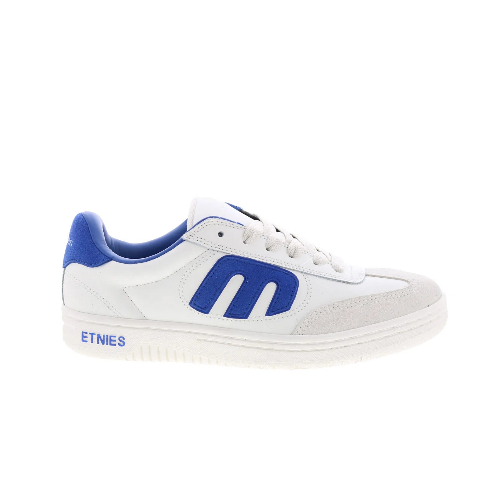 4101000507155_locut_white_blue_reshoot_01 Etnies Locut 4101000507155 Mens White Leather Skate Inspired Sneakers Shoes - Image 1