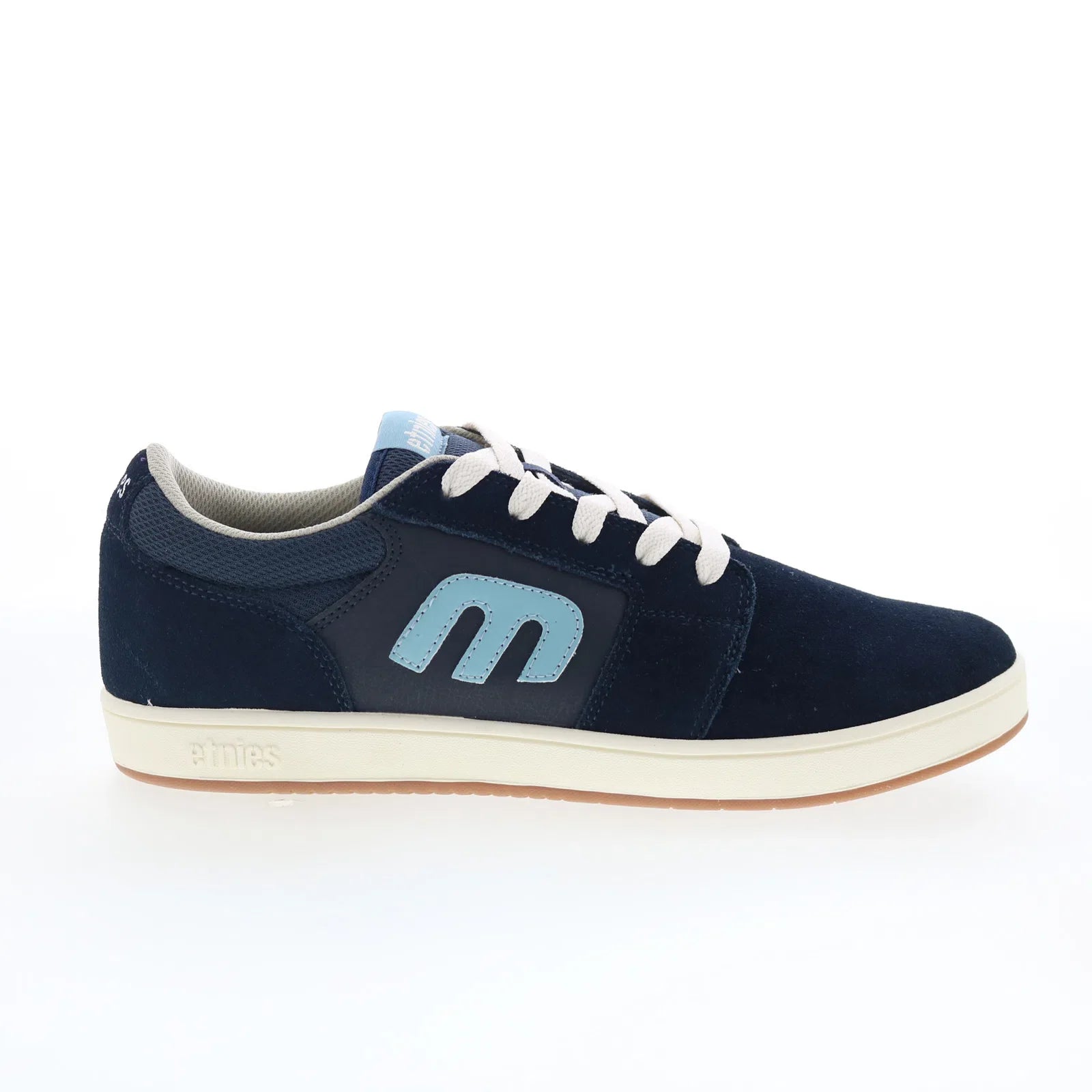 4101000575424_cresta_navy_blue_white_01_3332884b-d6bf-4b12-8588-0324da70b712 Etnies Cresta 4101000575424 Mens Blue Suede Skate Inspired Sneakers Shoes - Image 1