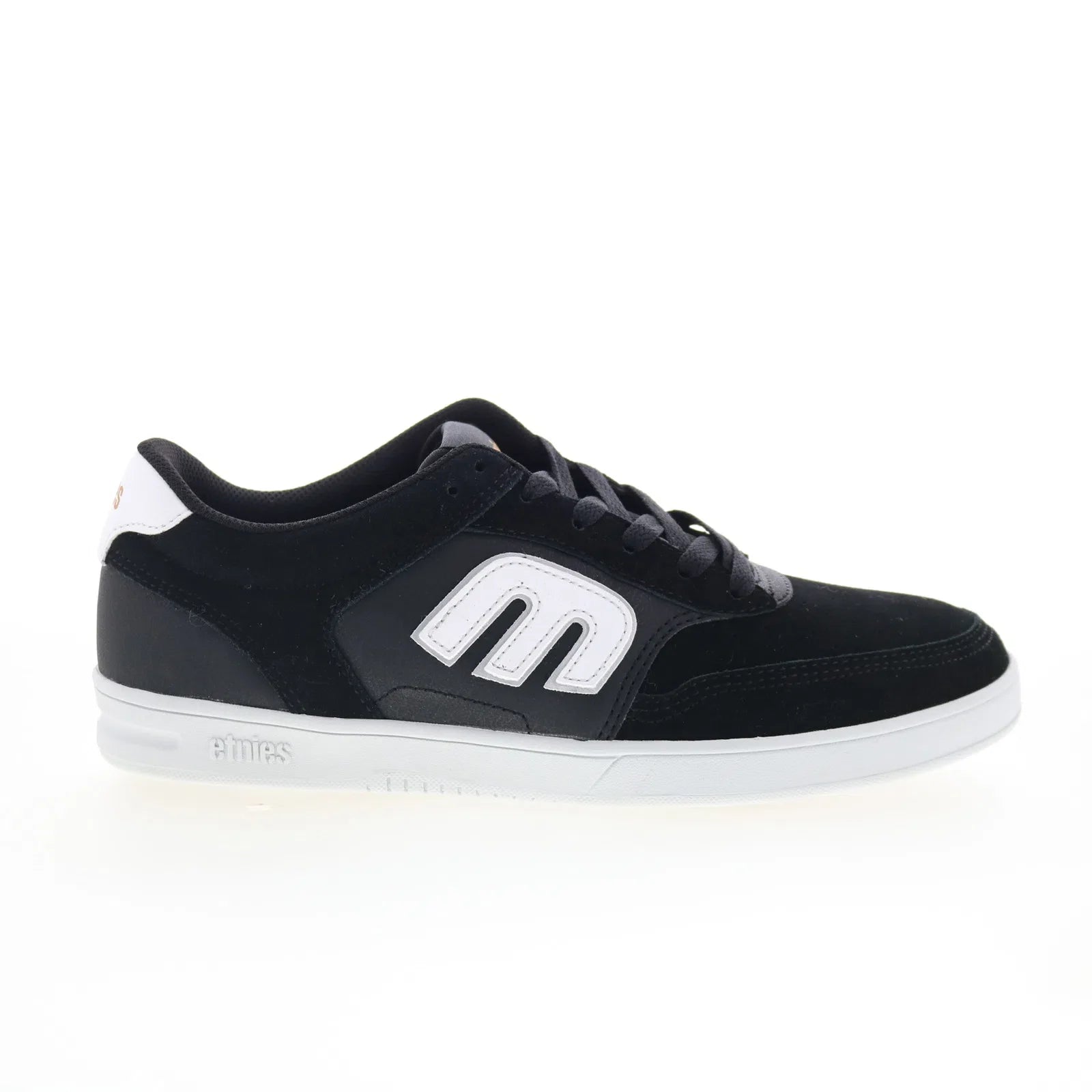 4101000589976_serin_black_white_01_728260f2-cf8a-40ab-bc01-74ccd03c614d Etnies Serin 4101000589976 Mens Black Suede Skate Inspired Sneakers Shoes - Image 1