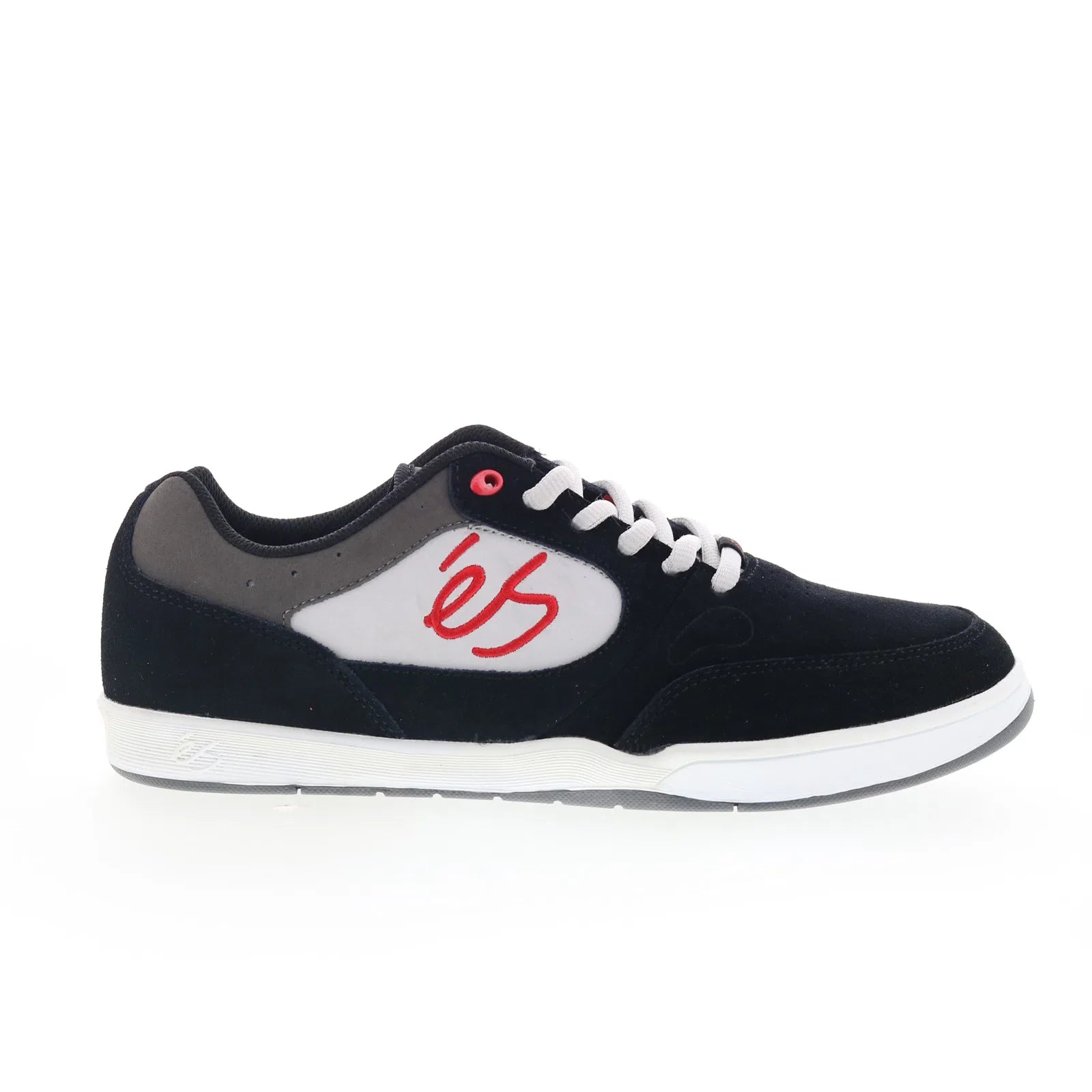 5101000158581_swift_1.5_black_grey_white_01_b08995be-829b-481f-b5e7-f901afacc115 ES Swift 1.5 5101000158581 Mens Black Suede Skate Inspired Sneakers Shoes - Image 1
