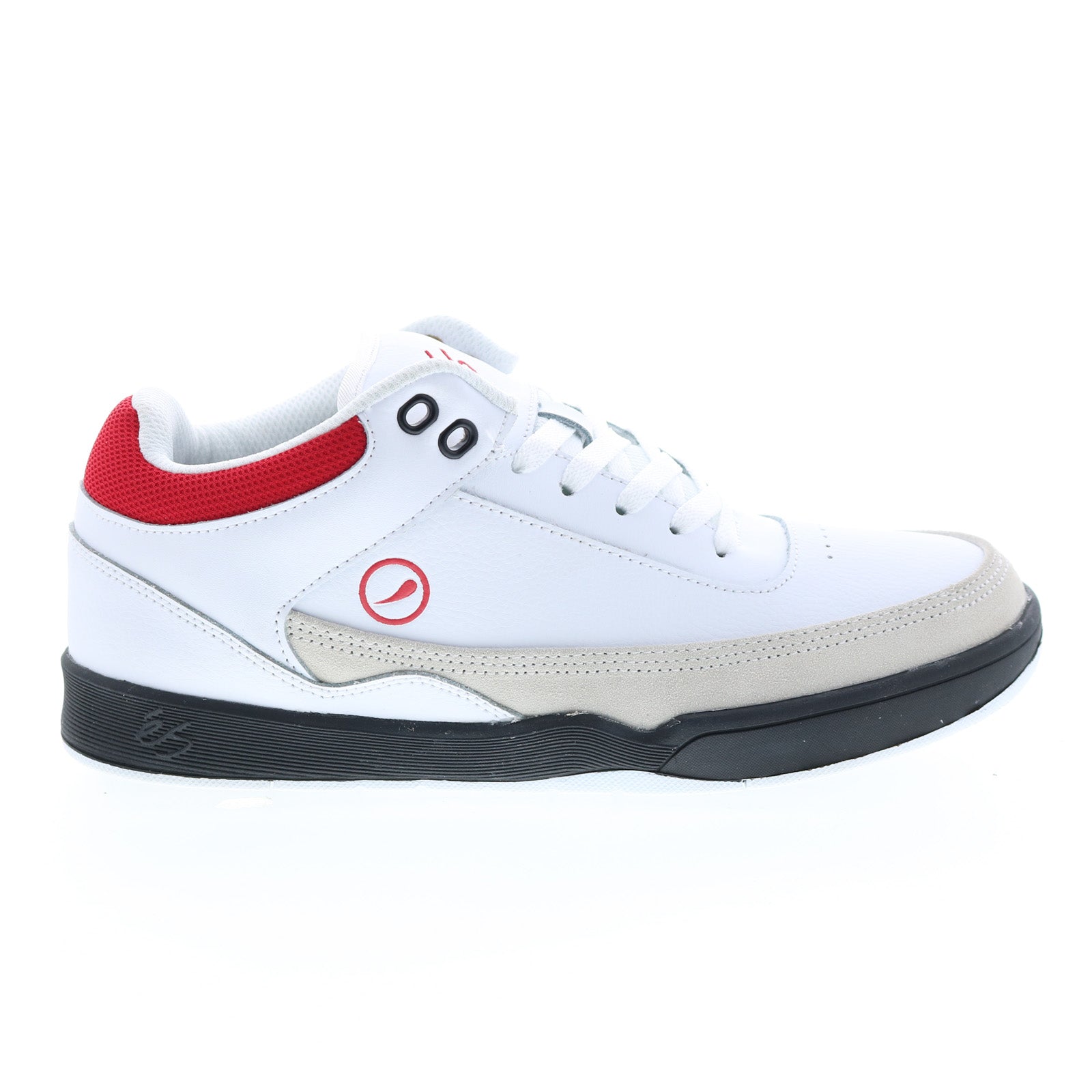 5101000202100_stylus_mid_white_01 ES Stylus Mid 5101000202100 Mens White Skate Inspired Sneakers Shoes - Image 1