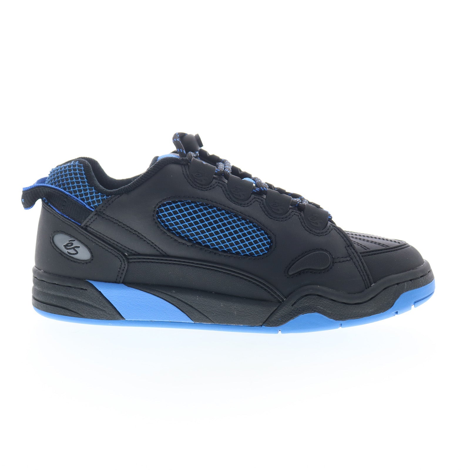 5102000063568_muska_black_royal_01_50a7b147-4586-465c-8f79-7f79db74b532 ES Muska 5102000063568 Mens Black Leather Skate Inspired Sneakers Shoes - Image 1