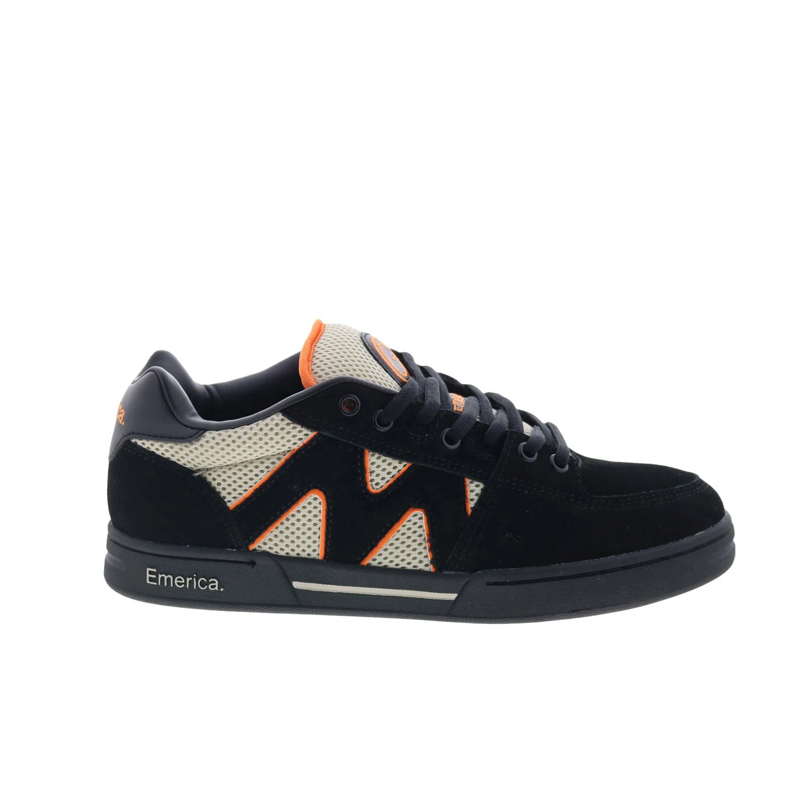 6101000152891_og-1_black_tan_orange_reshoot_01 Emerica OG-1 6101000152891 Mens Black Suede Skate Inspired Sneakers Shoes - Image 1