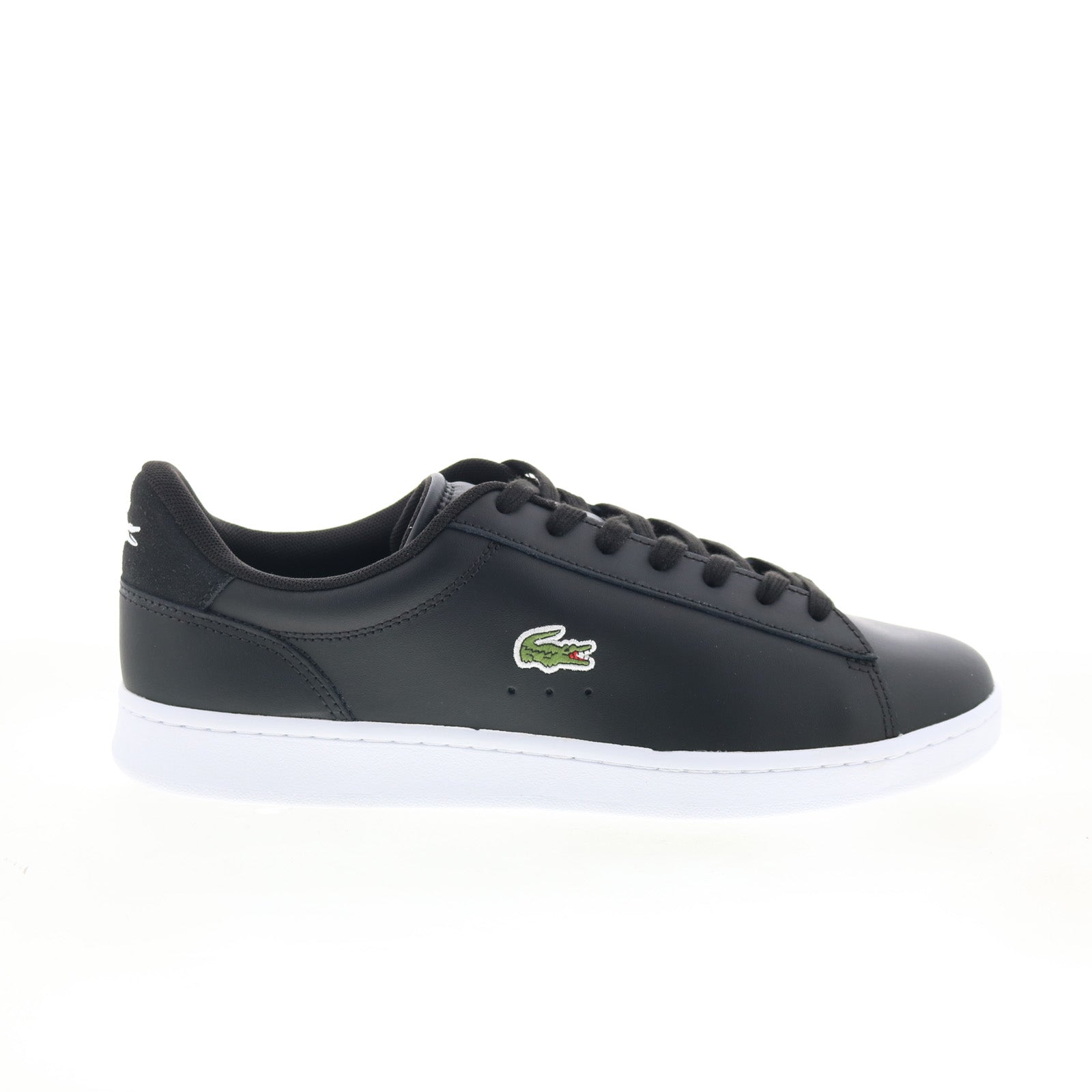 7-48sma0011312_carnaby_set_224_1_sma_black_white_01_035fc13b-be62-4252-9de9-0405dc725403 Lacoste Carnaby Set 224 1 SMA Mens Black Leather Lifestyle Sneakers Shoes - Image 1