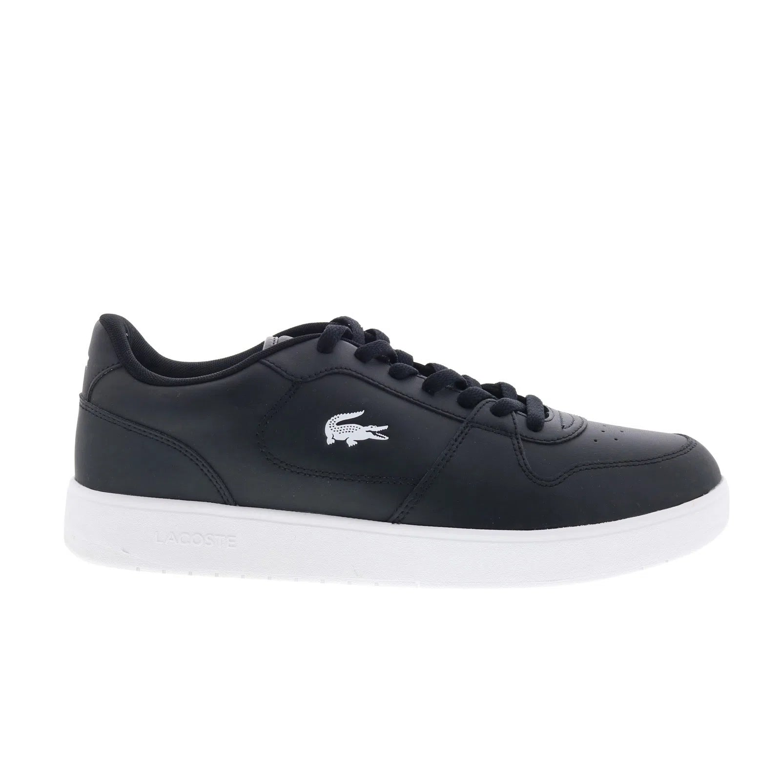 Lacoste Court Ace 225 1 SMA Mens Black Leather Lifestyle Sneakers Shoes - Image 1