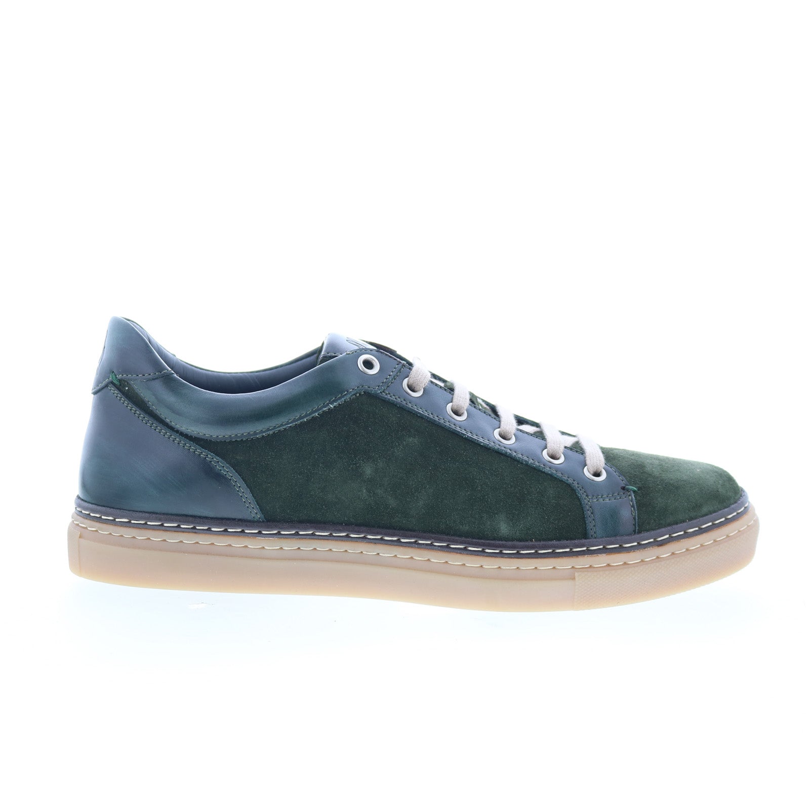 Binetto_Selva_01_403d39e6-5072-4421-83d0-73fcdbcbfa08 Di Bianco Binetto Mens Green Suede Lace Up Lifestyle Sneakers Shoes - Image 1
