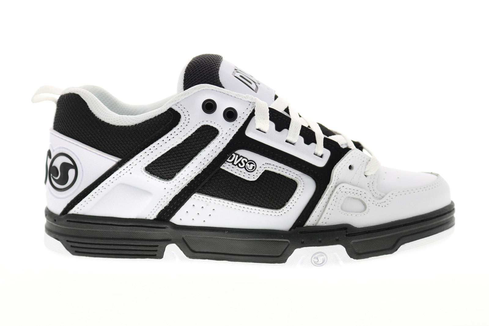 DVF0000029116_comanche_white_black_white_01_753edeae-74f2-4f9d-8218-391d8605f41f DVS Comanche DV00029116 Mens White Leather Skate Inspired Sneakers Shoes - Image 1