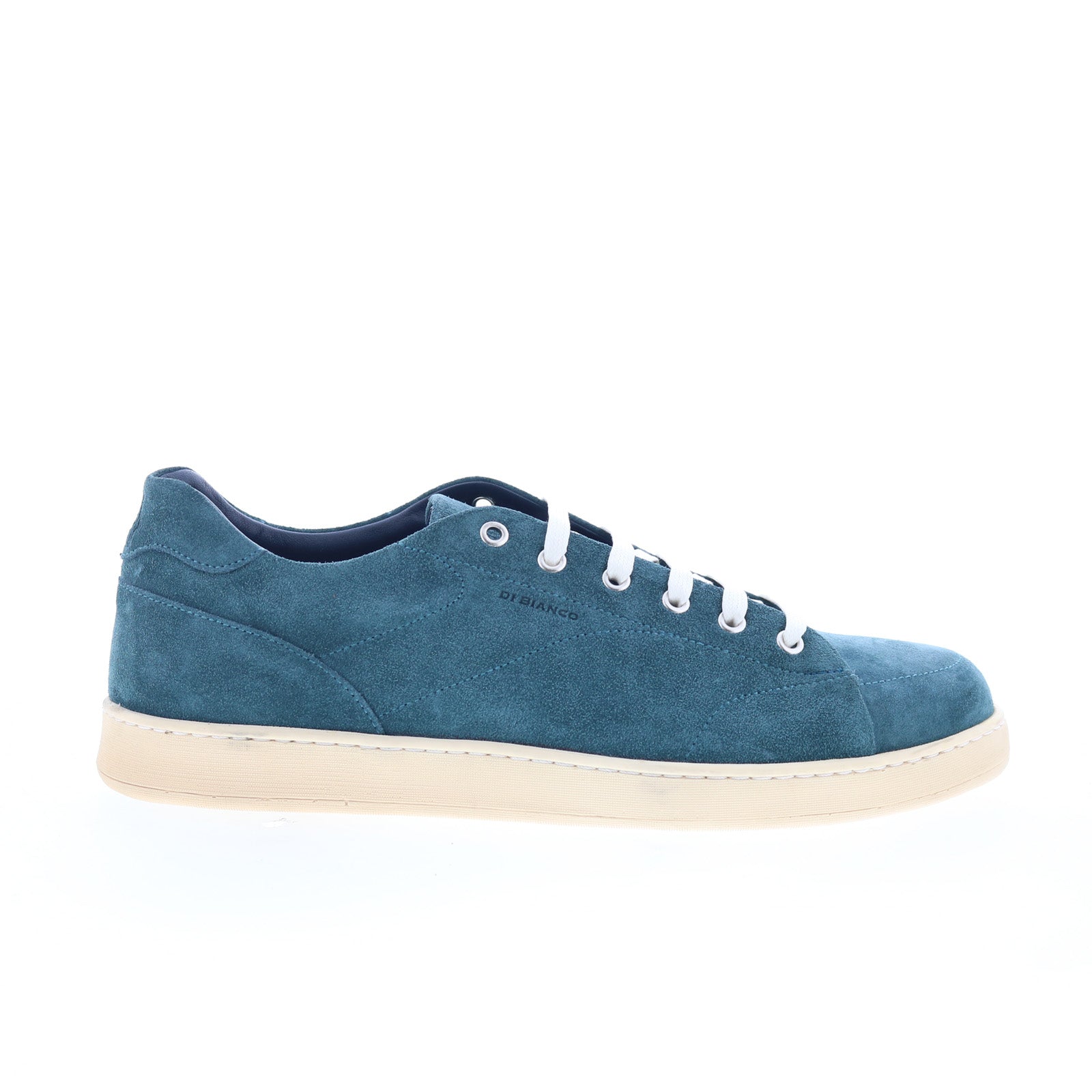 Imola_Vantage_White_01_475aae4e-edcf-45df-96c1-060a0e56cad1 Di Bianco Imola Mens Blue Suede Lace Up Lifestyle Sneakers Shoes - Image 1