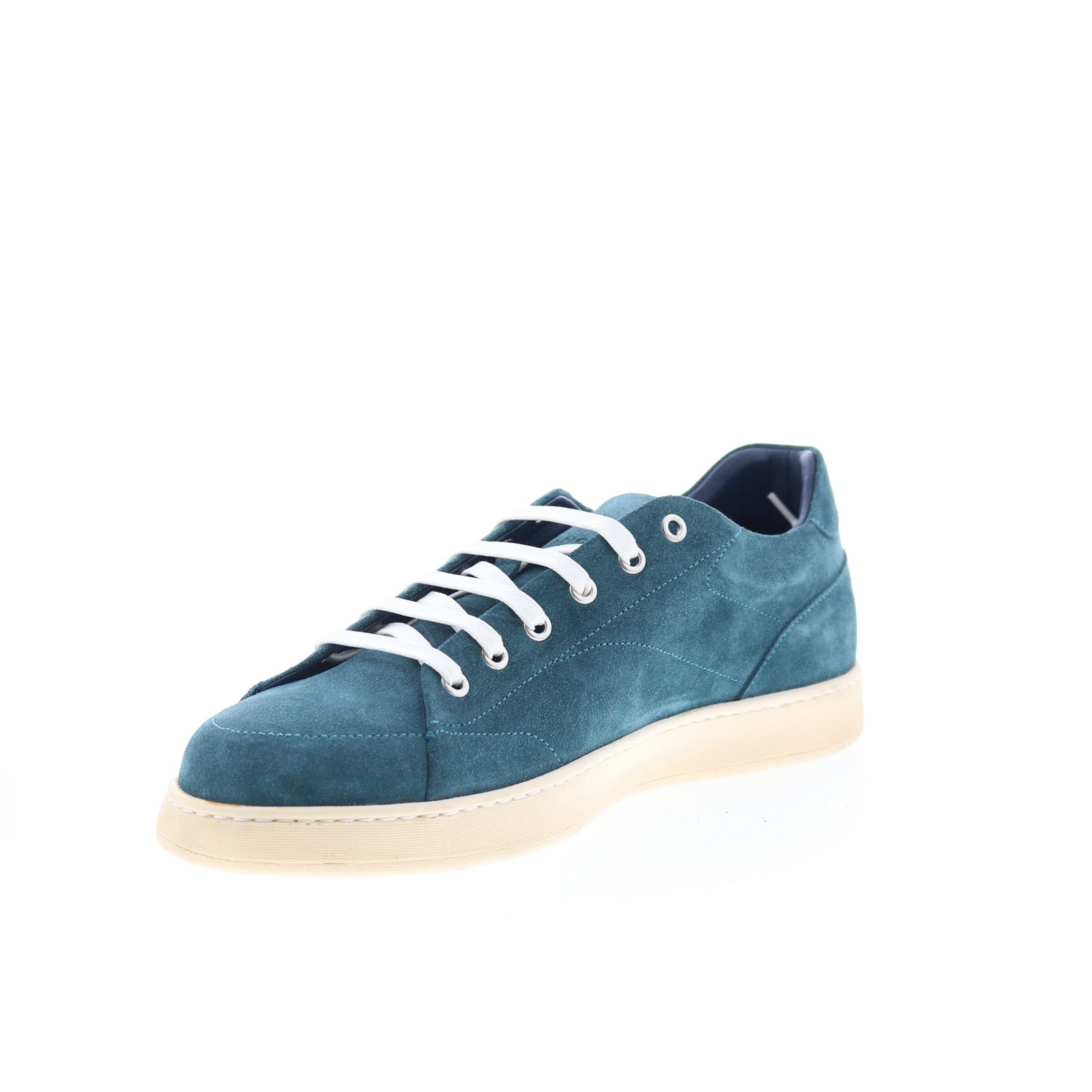 Di Bianco Imola Mens Blue Suede Lace Up Lifestyle Sneakers Shoes - Image 4
