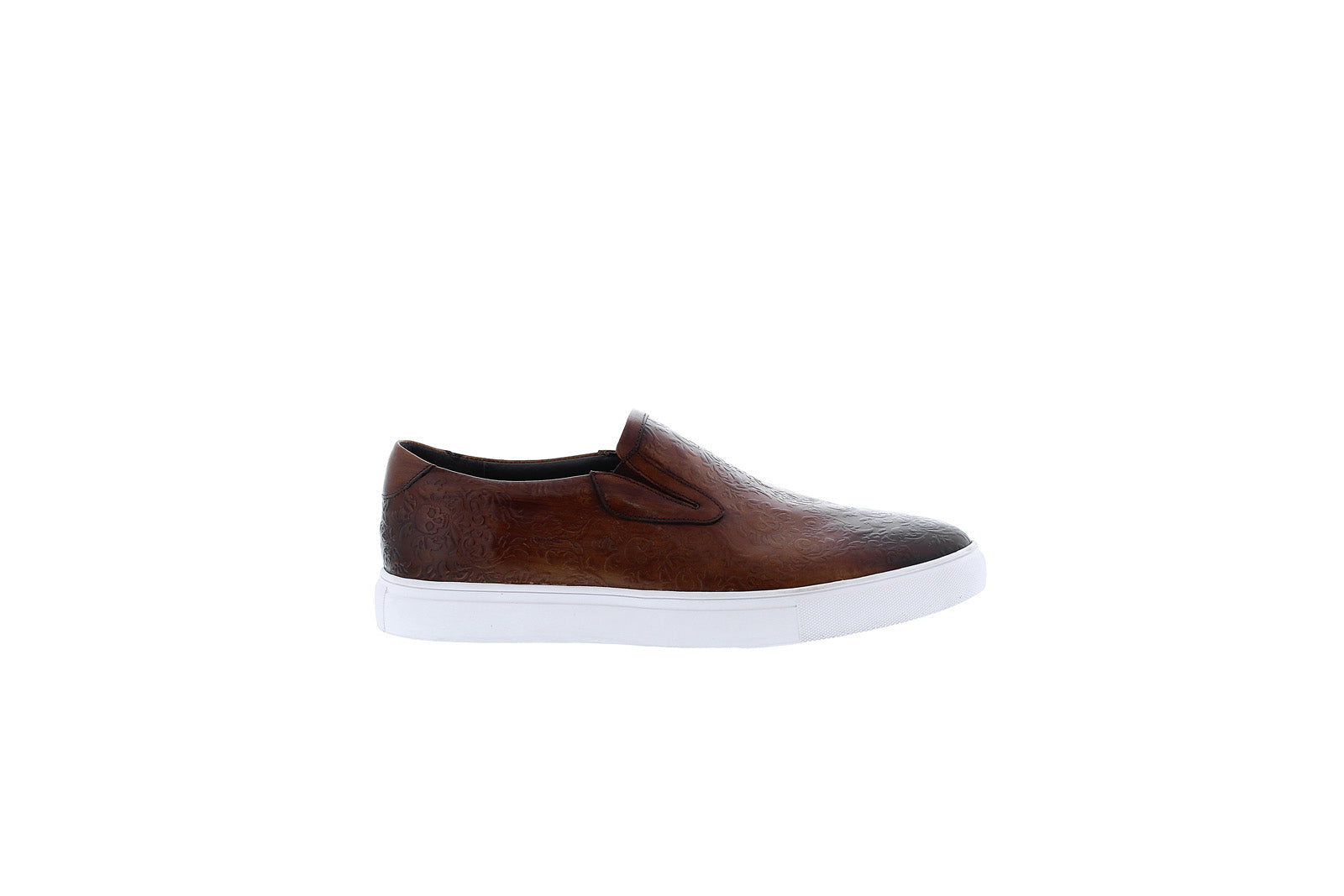 RG5555S_NAPA_COGNAC-IMG7_01 Robert Graham Napa RG5555S Mens Brown Leather Lifestyle Sneakers Shoes - Image 1
