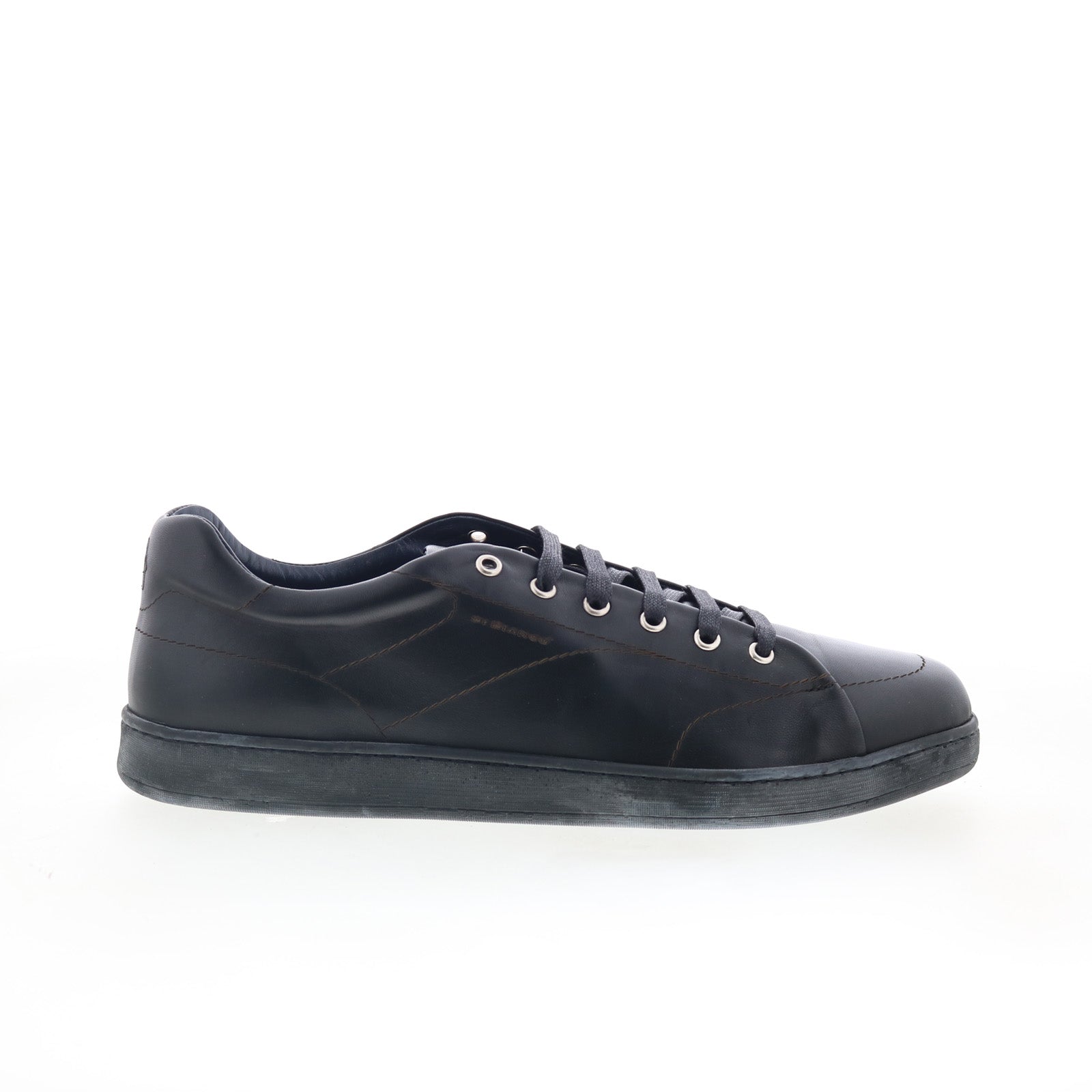 Rippel_Cerato_Crust_Nero_01_521e0aed-50f7-4836-afa2-f0bbb1f49b77 Di Bianco Rippel Cerato Mens Black Leather Lace Up Lifestyle Sneakers Shoes - Image 1