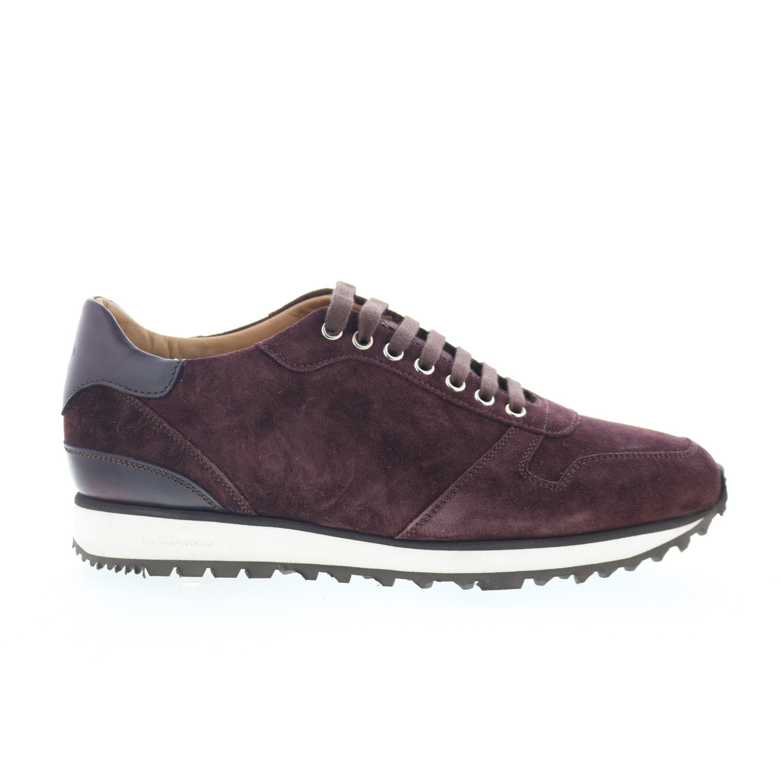 SB308_Amarone_01_ee5276a1-a688-4429-929a-c18ec80ab9ad Di Bianco SB308 Mens Burgundy Suede Lace Up Lifestyle Sneakers Shoes - Image 1