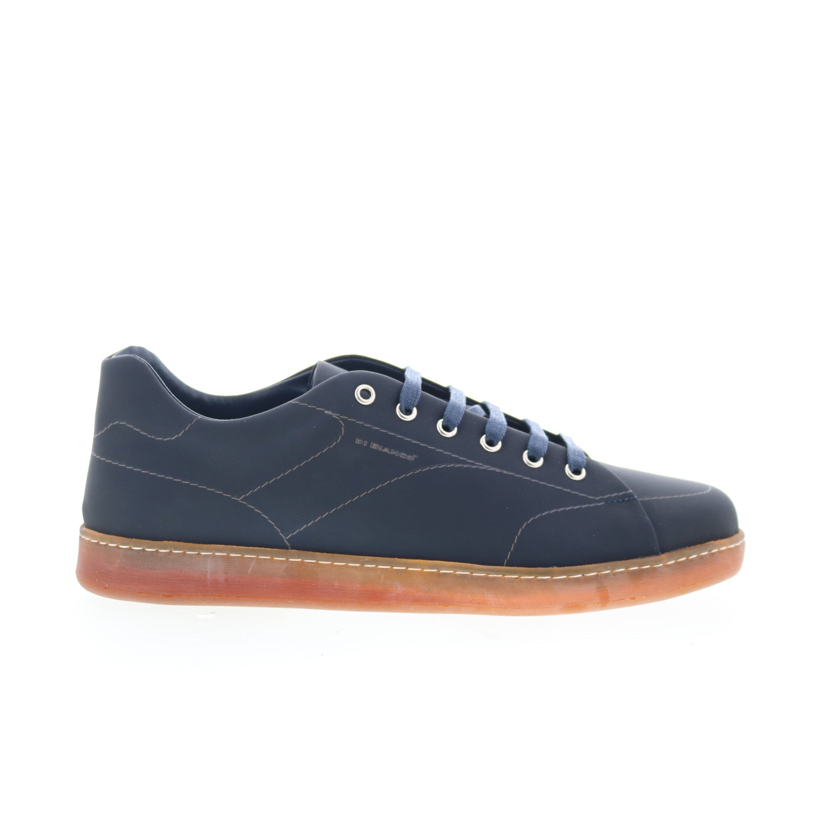 Saraleno_Laser_Navy_01_0e90f4f3-b30e-48a6-8d73-9c98049b9408 Di Bianco Saraleno Laser Mens Blue Leather Lace Up Lifestyle Sneakers Shoes - Image 1