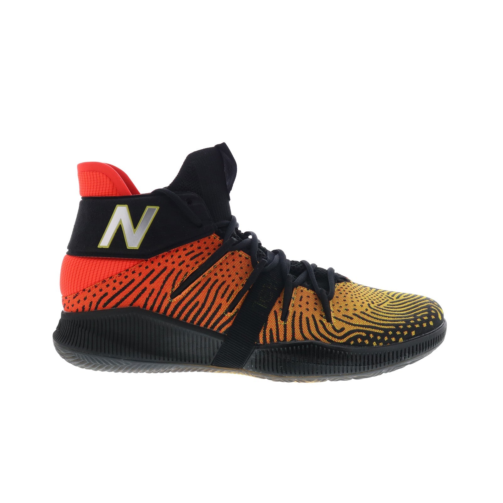 bb0mnxa1_black_orange_yellow-img4_01_2d8a1e4f-3e6c-49ce-9d3d-5075d5f99c24 New Balance OMN1S BBOMNXA1 Mens Black Canvas Athletic Basketball Shoes - Image 1
