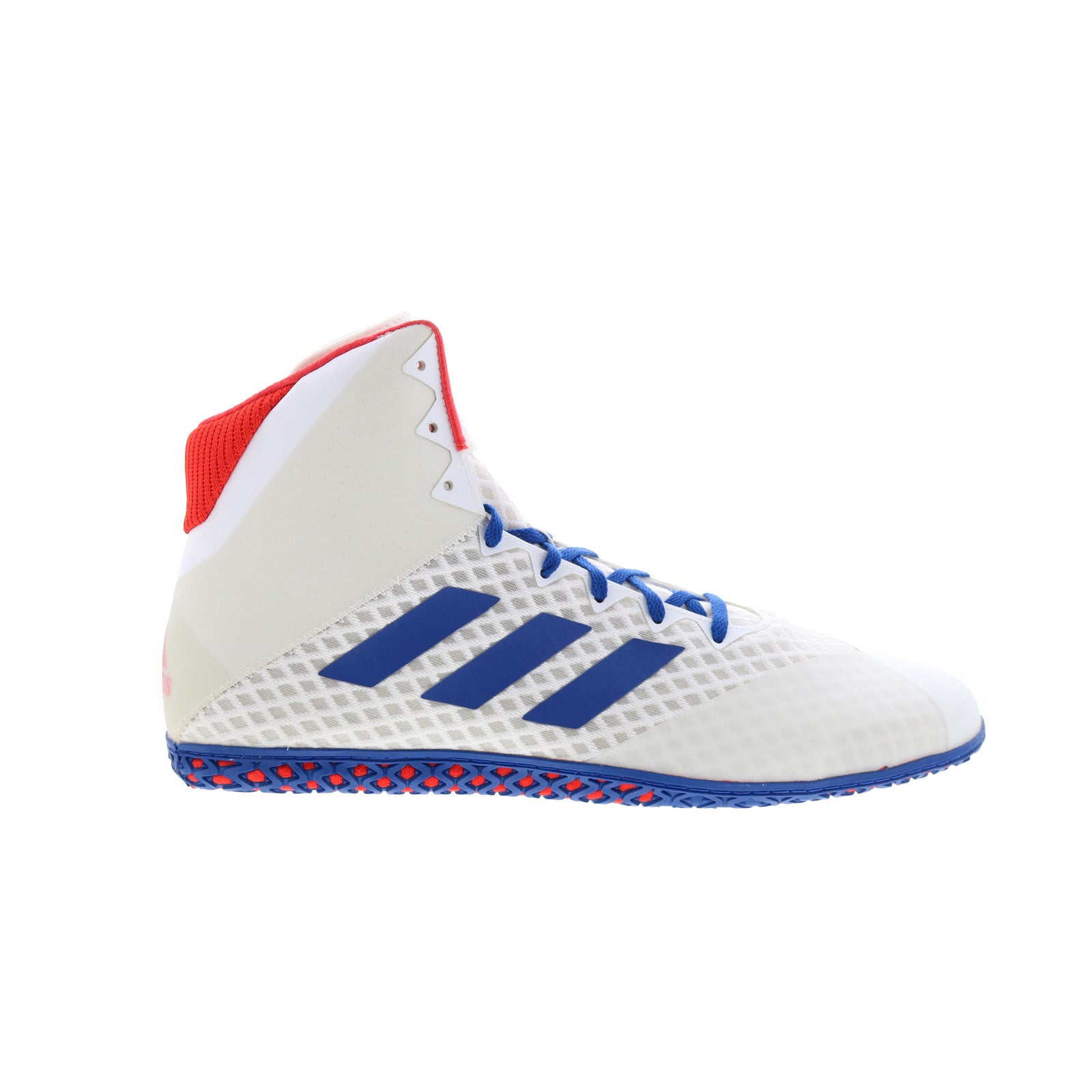 bc0533_mat_wizard_4_ftwwht_croyal_actred-img4_reshoot_01_50b2f33e-ee5a-4b64-8014-a295ee0d3e30 Adidas Mat Wizard 4 BC0533 Mens White Synthetic Athletic Wrestling Shoes - Image 1
