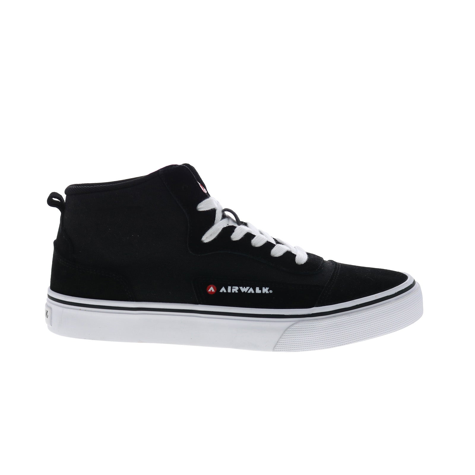 cw06511mb_black-img4_reshoot_01 Airwalk Ollie CW06511M Mens Black Suede Skate Inspired Sneakers Shoes - Image 1