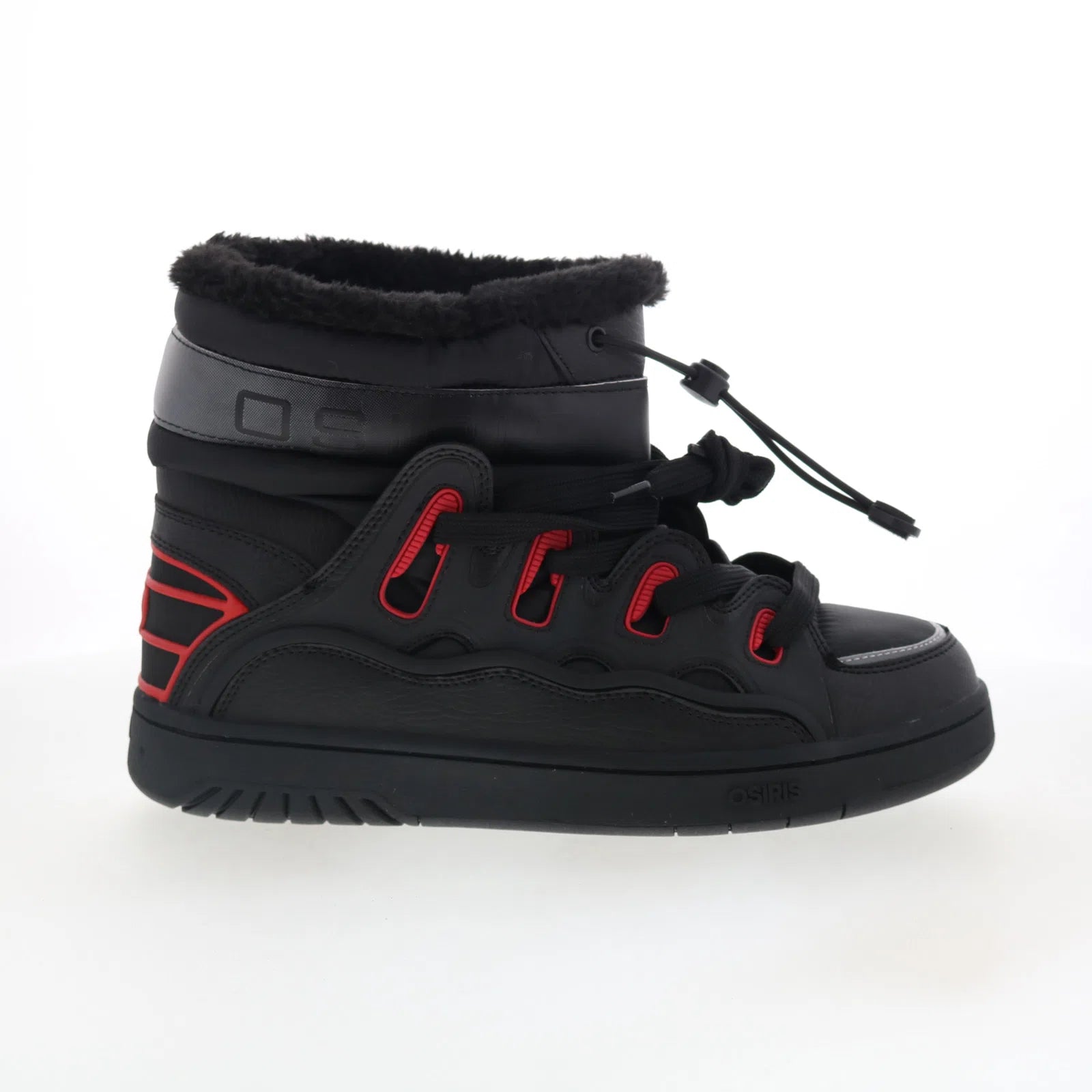 d3_1379-1173_black_red_01 Osiris D3 M 1379 1173 Mens Black Synthetic Skate Inspired Sneakers Shoes - Image 1