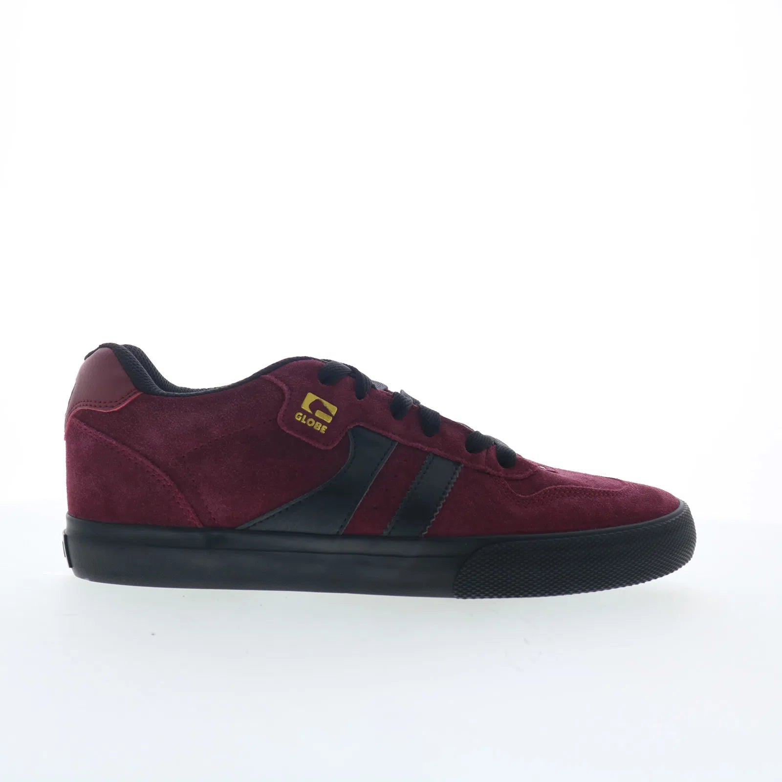 encore-2_gbenco2_portblack_01 Globe Encore-2 GBENCO2 Mens Burgundy Suede Skate Inspired Sneakers Shoes - Image 1