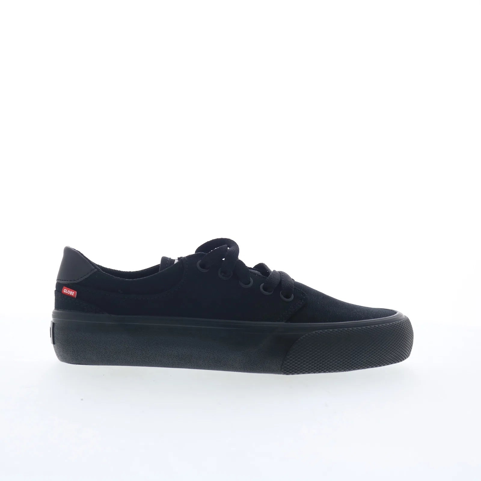 goodstock_gbgoodst_blackblack_01 Globe Goodstock GBGOODST Mens Black Canvas Lace Up Skate Inspired Sneakers - Image 1