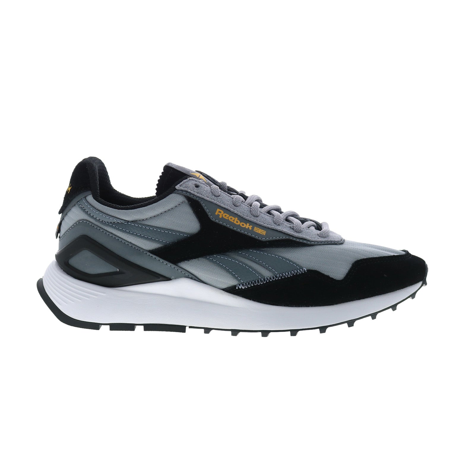 gy1551_cblack_clgry3_ftwwht_reshoot_01 Reebok Classic Leather Legacy AZ Mens Gray Suede Lifestyle Sneakers Shoes - Image 1