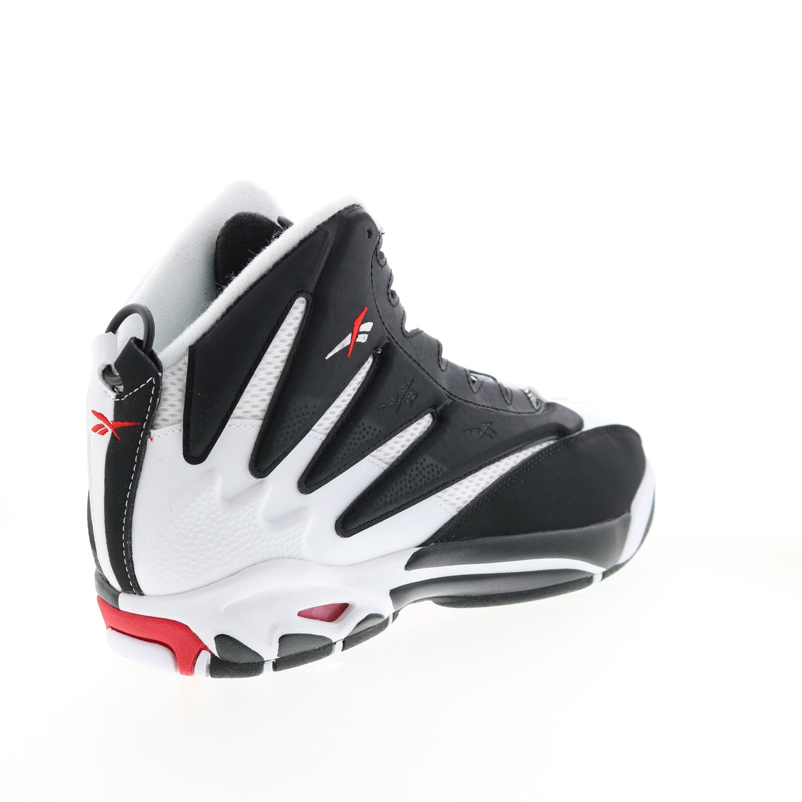 Reebok The Blast Mens Black Leather Lace Up Athletic Basketball Shoes - Image 8