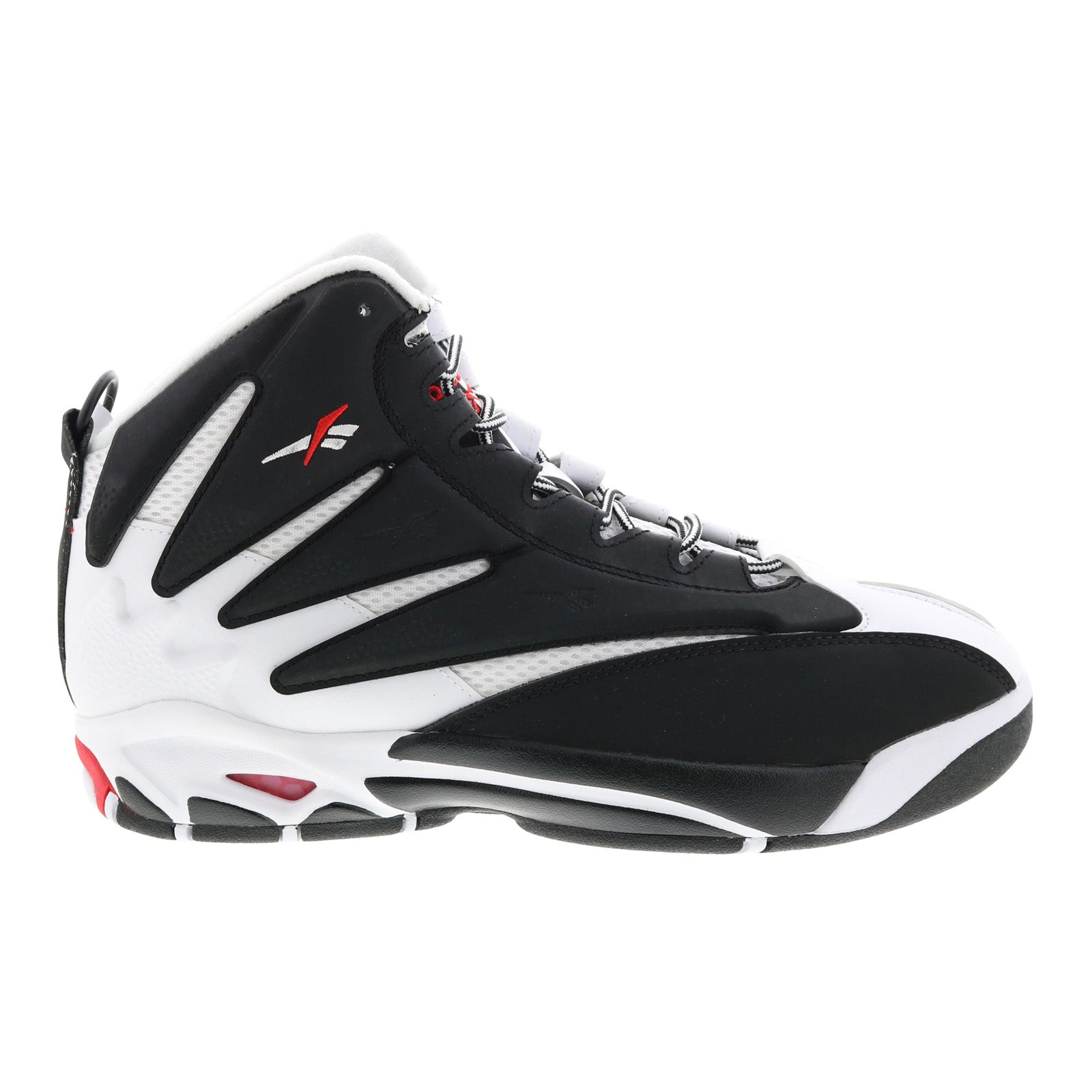 gz9519_the_blast_core_black_ftwr_white_vector_red_reshoot_01_8bd6b537-128e-4e3b-9118-87ec4ca6155d Reebok The Blast Mens Black Leather Lace Up Athletic Basketball Shoes - Image 1