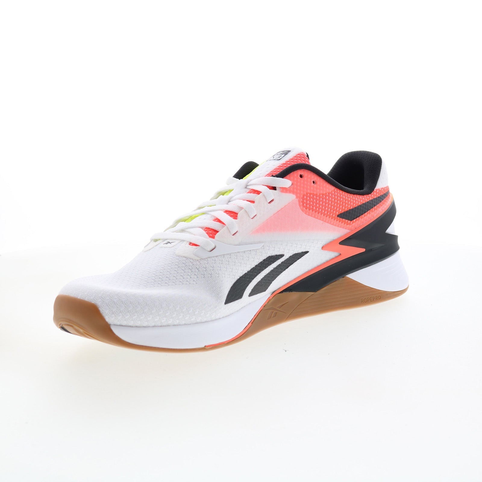 Reebok Nano X3 Mens White Synthetic Lace Up Athletic Cross Training Shoes - Image 4