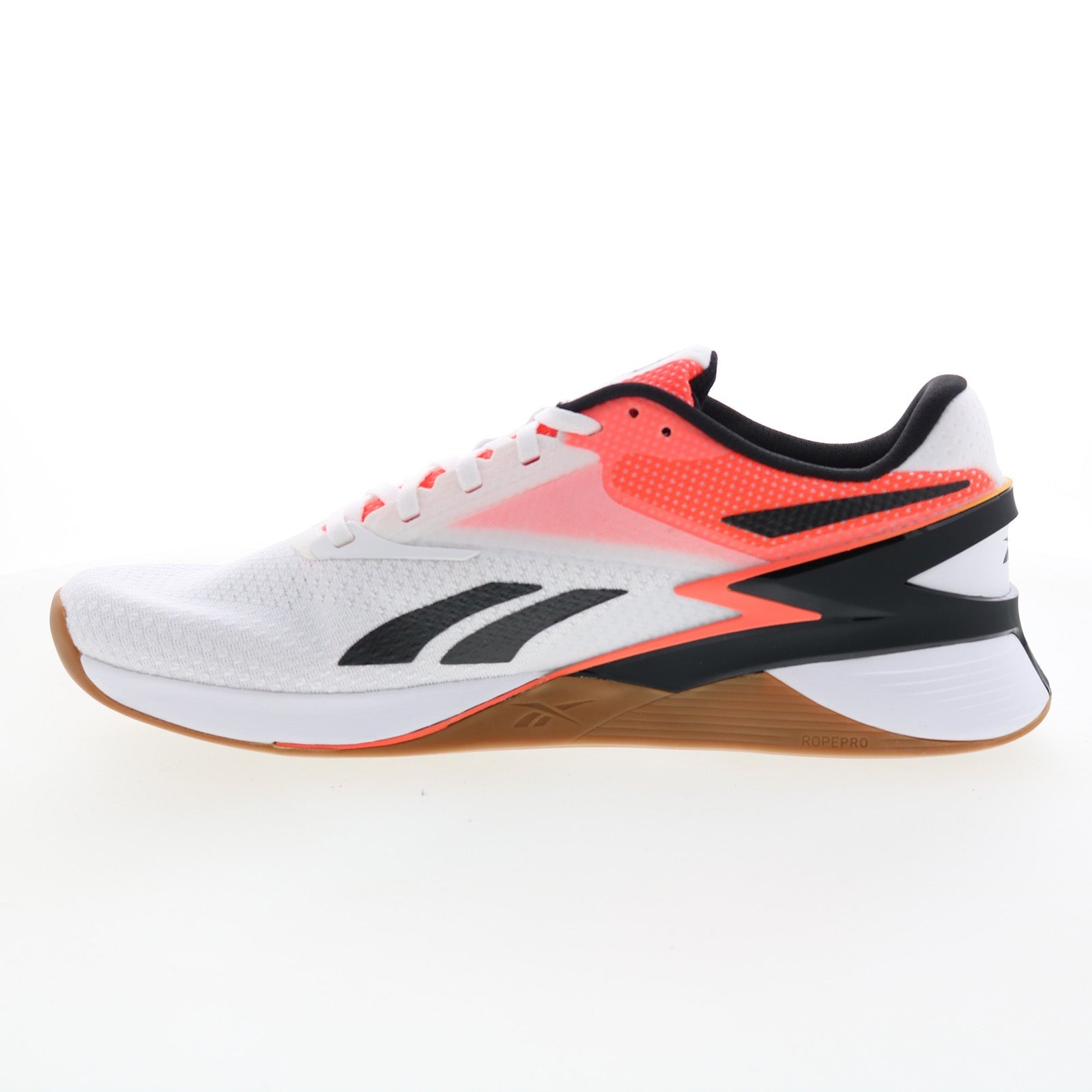 Reebok Nano X3 Mens White Synthetic Lace Up Athletic Cross Training Shoes - Image 5