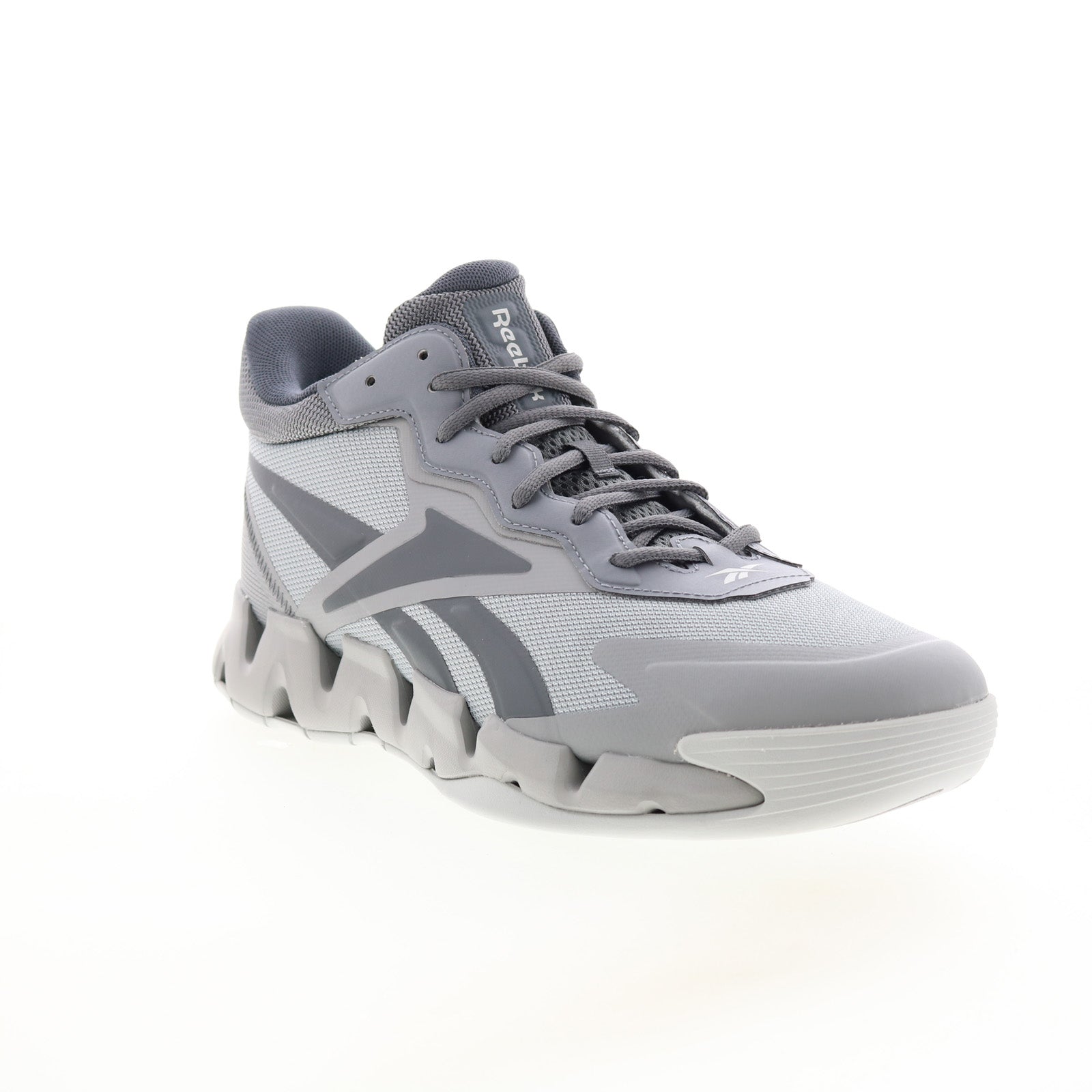 Reebok Zig Encore Mens Gray Synthetic Lace Up Lifestyle Sneakers Shoes - Image 2