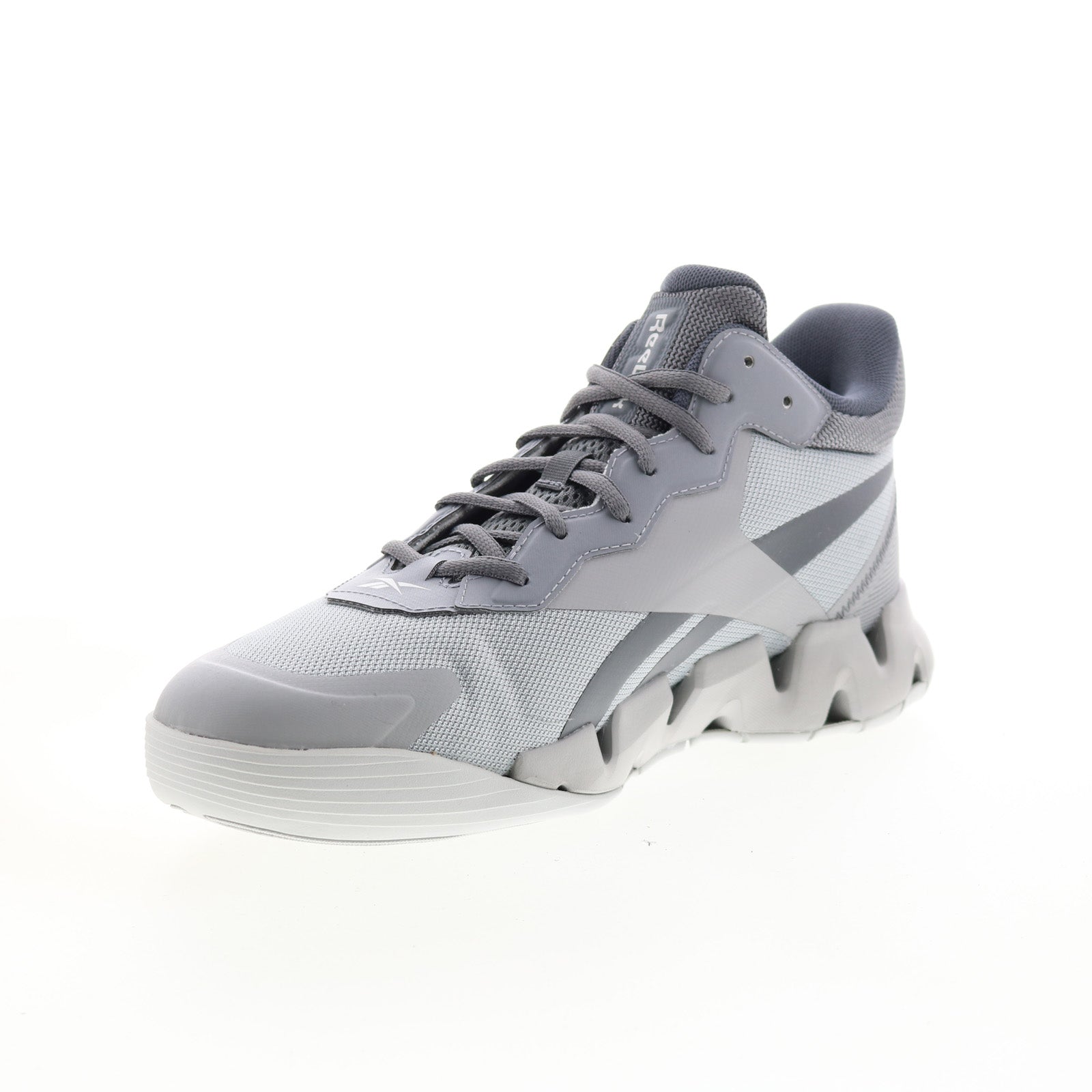 Reebok Zig Encore Mens Gray Synthetic Lace Up Lifestyle Sneakers Shoes - Image 4