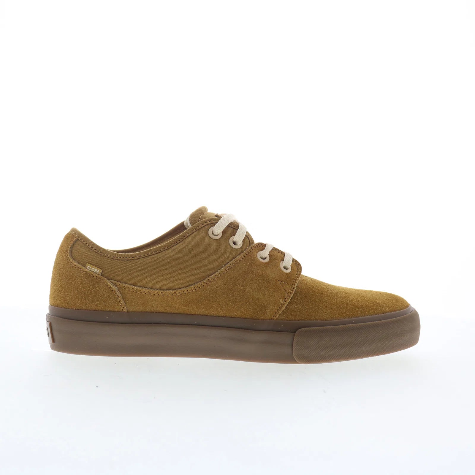 mahalo_gbmahalo_honeygum_01 Globe Mahalo GBMAHALO Mens Brown Suede Lace Up Skate Inspired Sneakers Shoes - Image 1