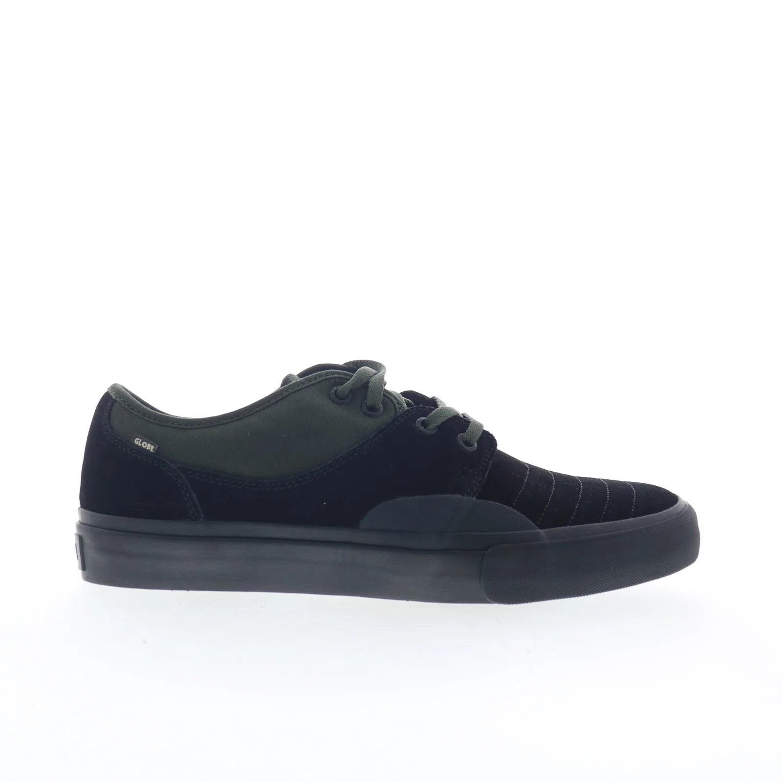mahalo_plus_gbmahalop_blackpine_01 Globe Mahalo Plus GBMAHALOP Mens Black Green Skate Inspired Sneakers Shoes - Image 1
