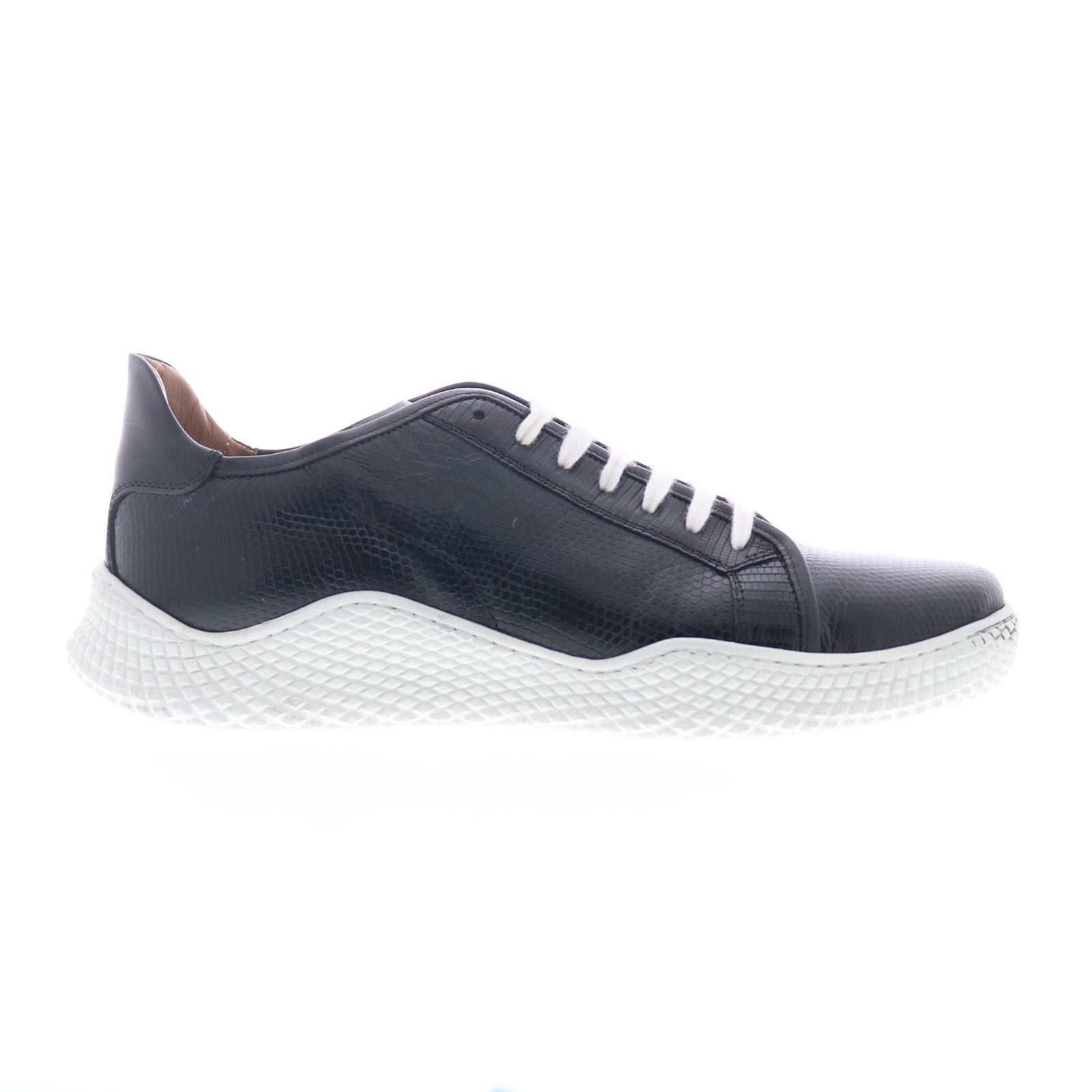 mez218_black_01_6ddd98c8-4ab2-48e9-aca1-15a4be16e1ac Mezlan Mez218 Mens Black Leather Lace Up Lifestyle Sneakers Shoes - Image 1