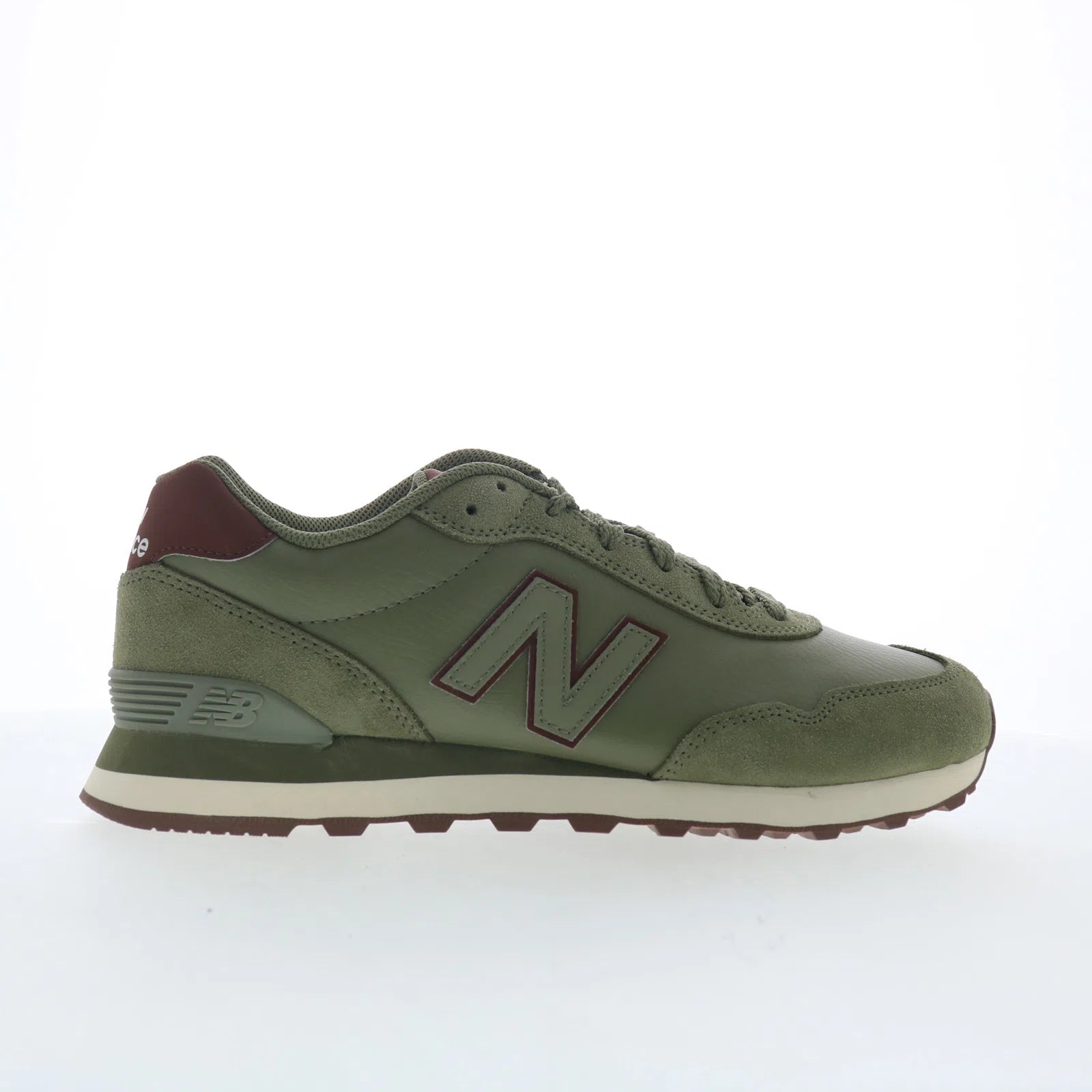 ml515adw_515_white_green_01 New Balance 515 ML515ADW Mens Green Suede Lace Up Lifestyle Sneakers Shoes - Image 1