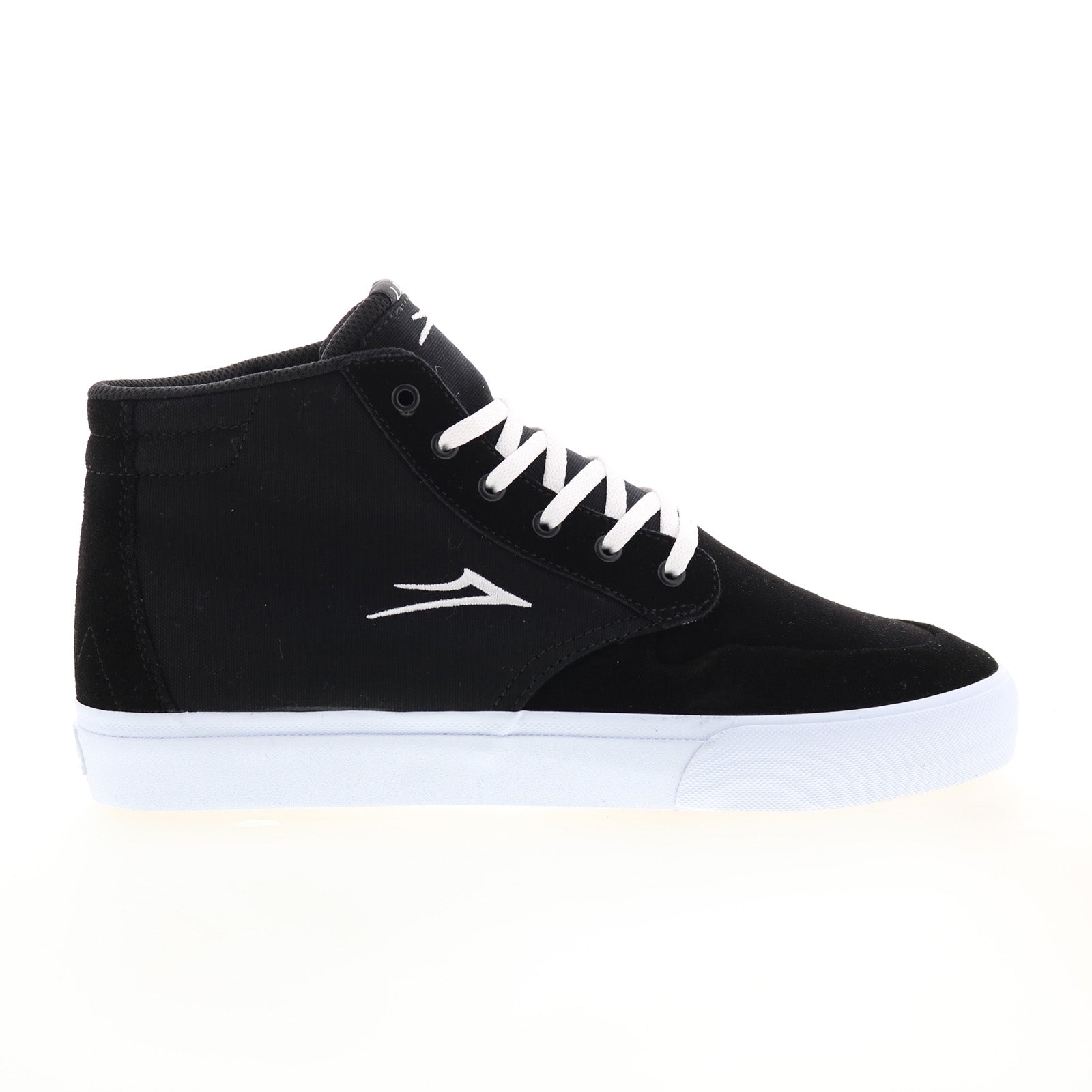 ms1240096a00-blksd_riley_3_high_black_suede_01 Lakai Riley 3 High MS1240096A00 Mens Black Skate Inspired Sneakers Shoes - Image 1