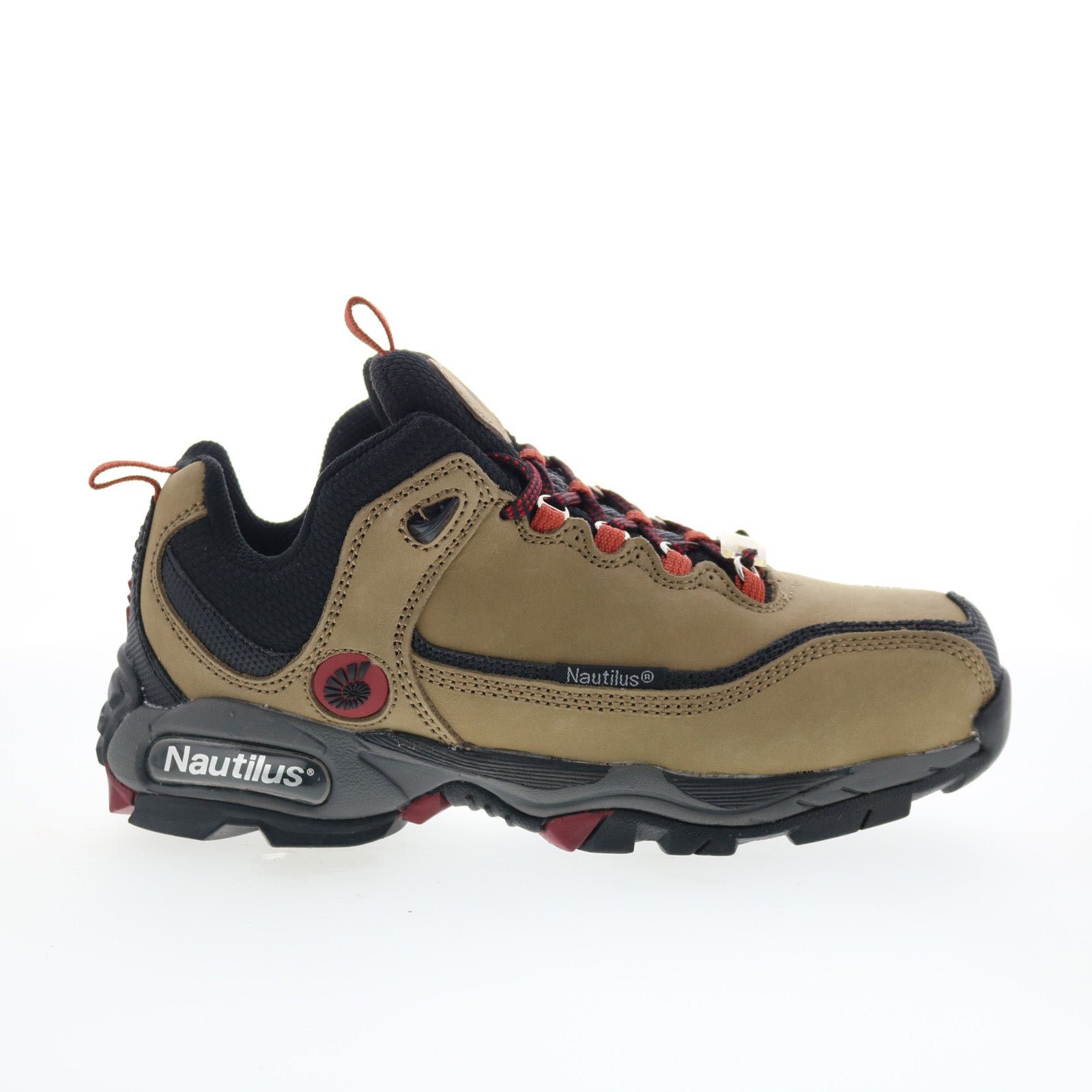 n1392_steel_safety_shoe_brown_07-30-2025_01 Nautilus Specialty ESD Steel Toe SD10 Mens Brown Wide Athletic Work Shoes - Image 1