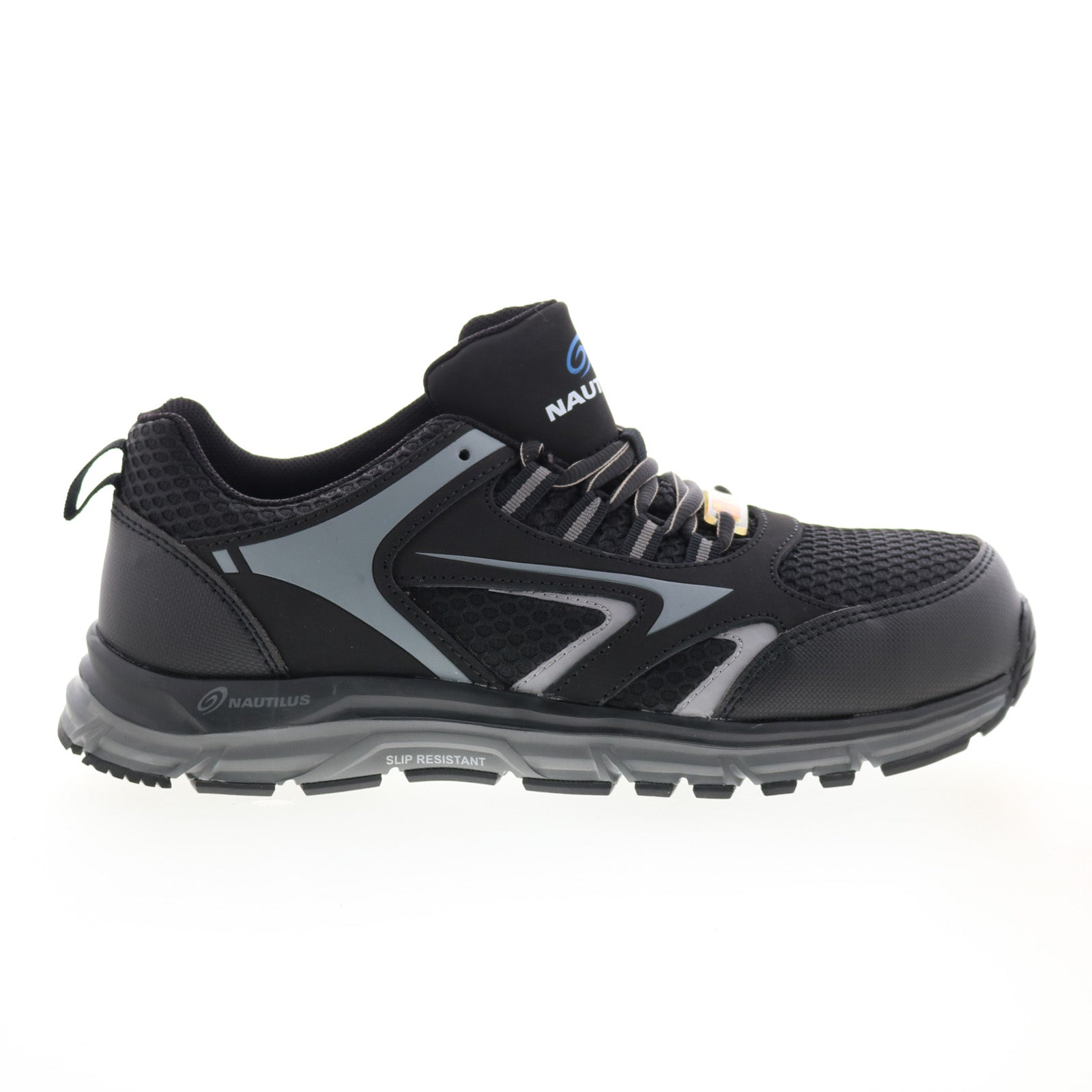 n1570_tempest_esd_black_01_41d0e106-3656-4c73-866d-993e8aadf55f Nautilus Tempest Alloy Toe SD10 Mens Black Wide Athletic Work & Safety Shoes - Image 1