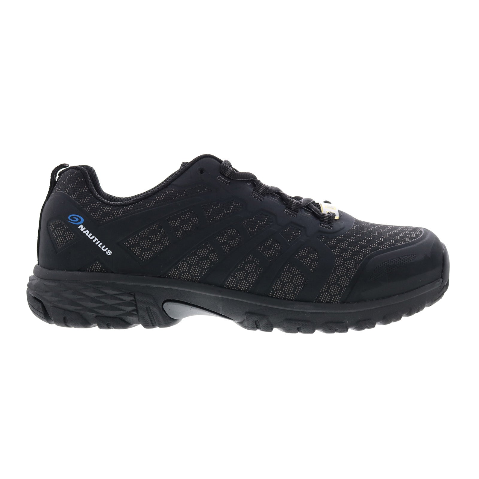 n4611_stratus_black_reshoot_01_dd31d227-c114-40fd-93a1-264220f689ed Nautilus Stratus Soft Toe SD10 N4611 Mens Black Wide Work & Safety Shoes - Image 1