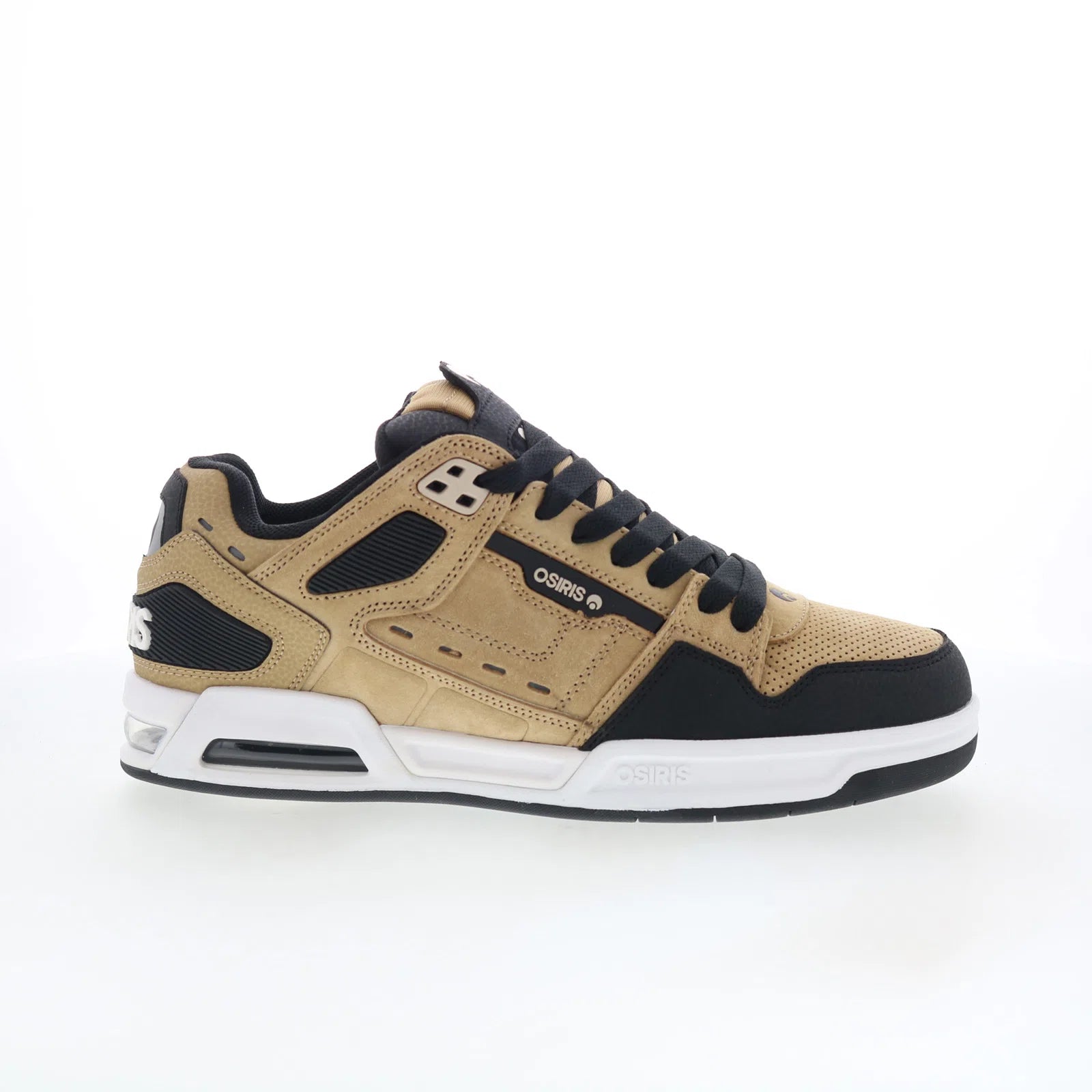 peril_1308-1238_tan_black_white_01 Osiris Peril 1308 1238 Mens Brown Leather Skate Inspired Sneakers Shoes - Image 1