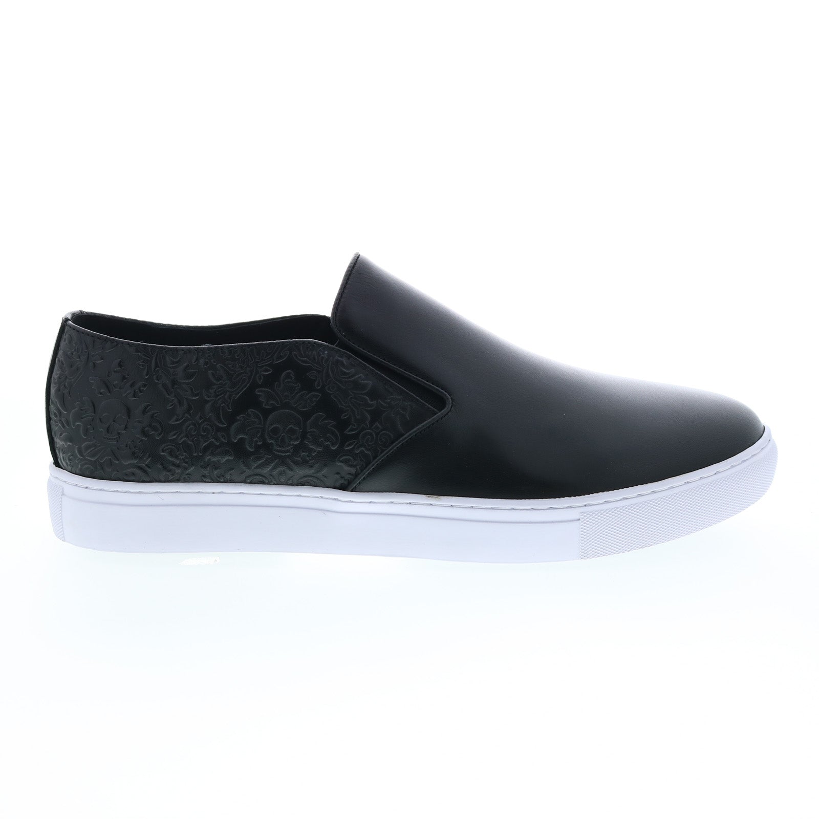 rg5556s_imperial_black_01 Robert Graham Imperial RG5556S Mens Black Leather Lifestyle Sneakers Shoes - Image 1