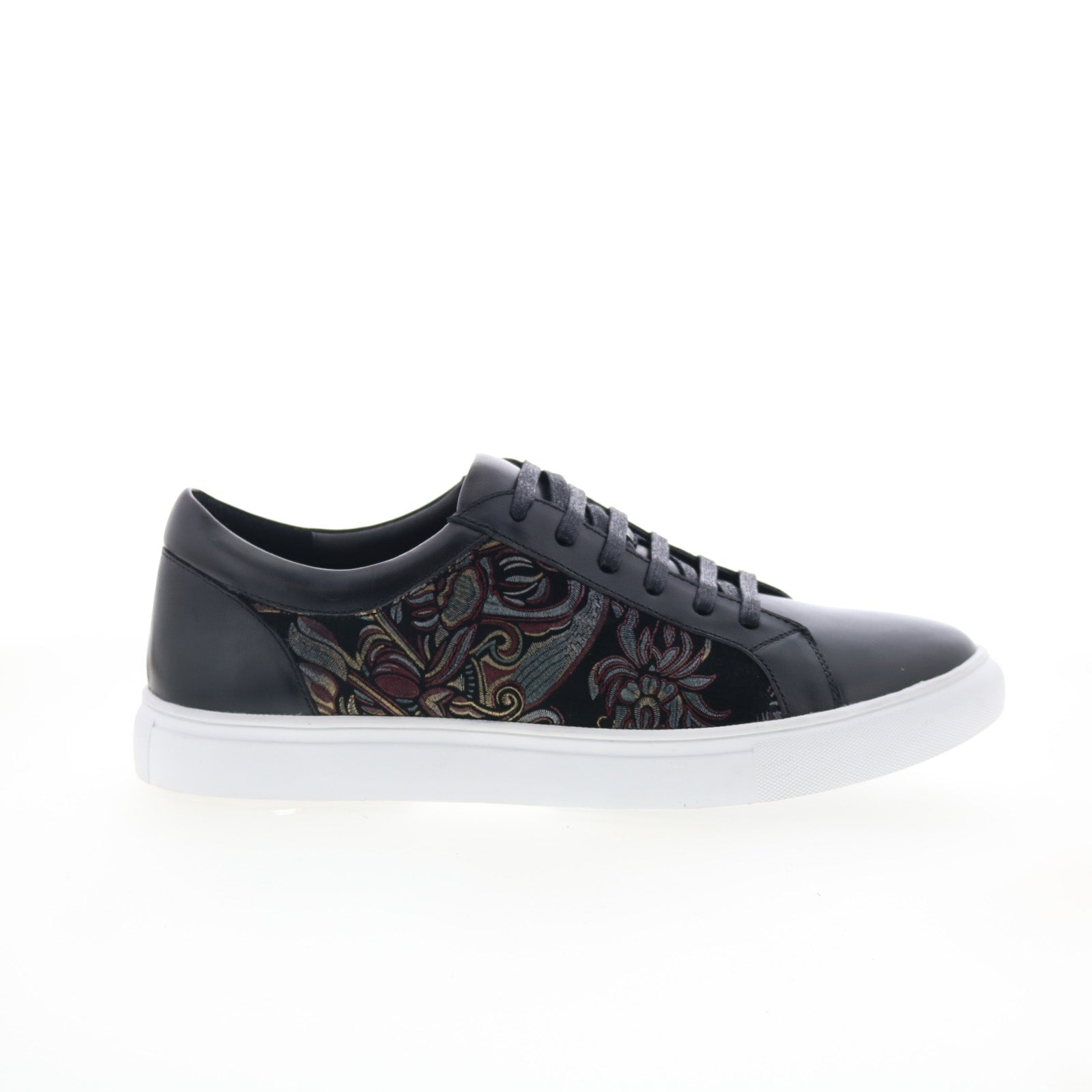 rg5801l_old_fashion_black-img4_01_76161769-6318-4dd5-aa0d-24feb27e20b2 Robert Graham Old Fashion RG5801L Mens Black Leather Lifestyle Sneakers Shoes - Image 1