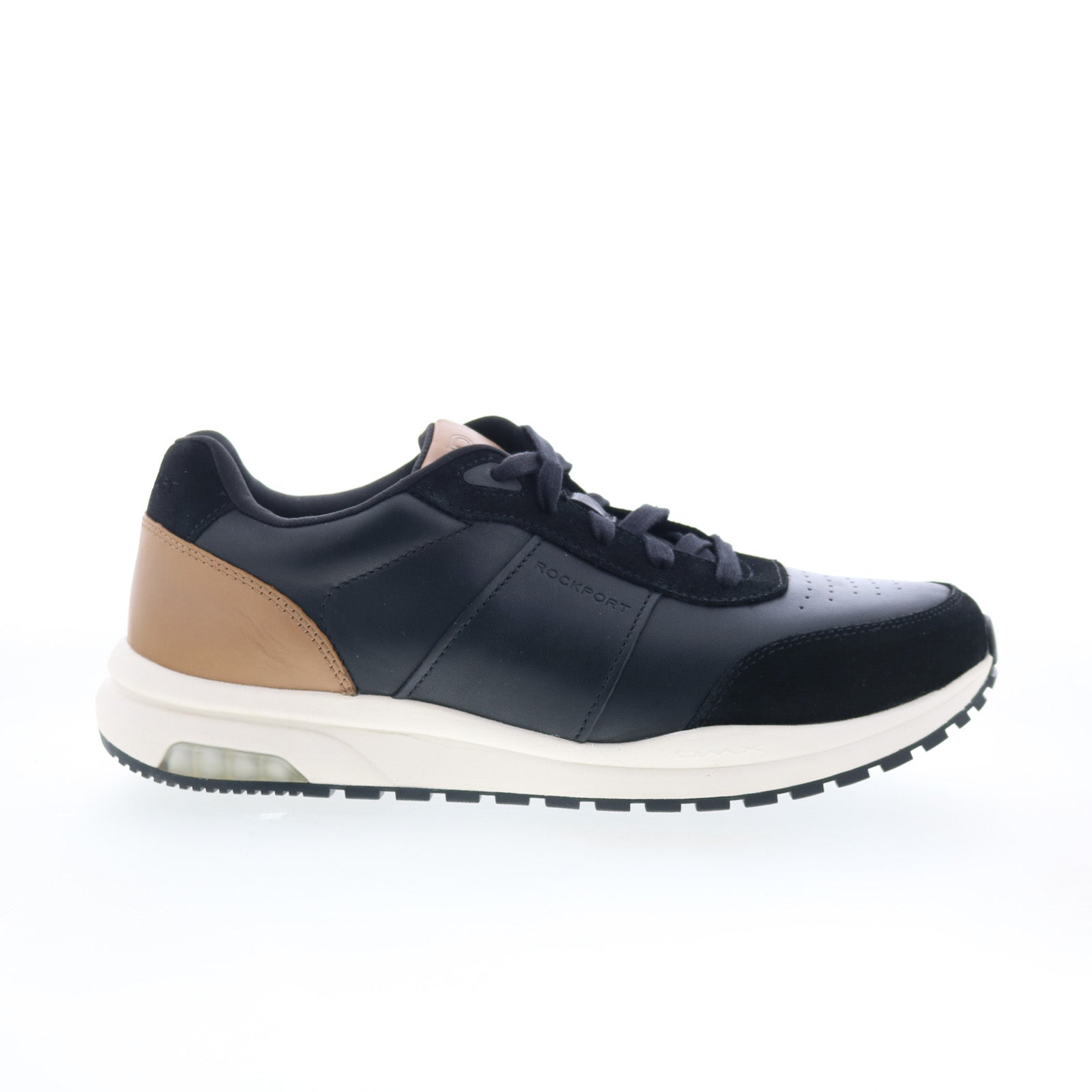 rmdmxbaker_black_01_36e9805c-3bc9-4d82-80c8-adafc4f37599 Rockport DMX Baker RMDMXBAKER Mens Black Wide Lifestyle Sneakers Shoes - Image 1