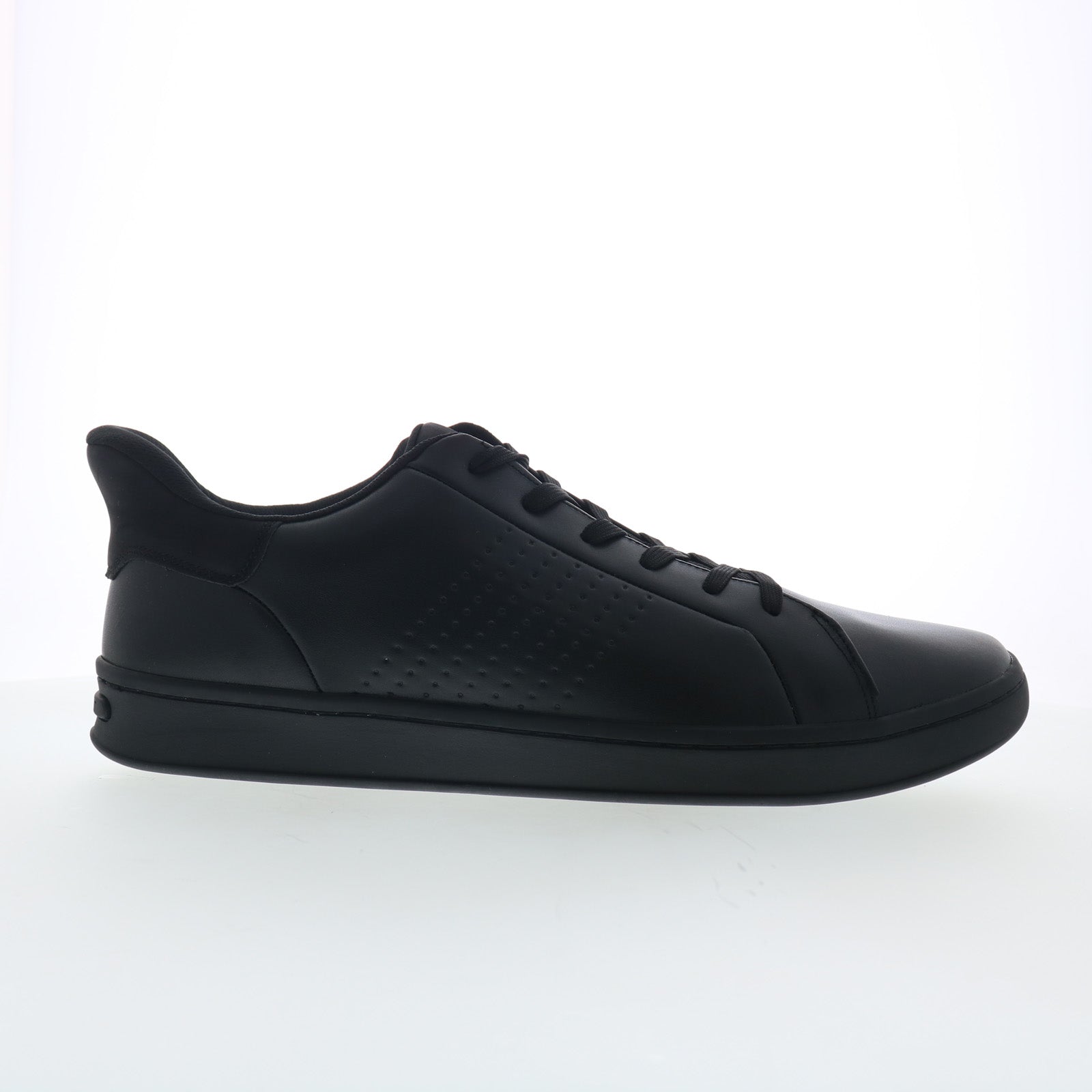 rmnash2_nash_2_black_01_05648579-71f4-43a2-8ef1-4a634acc8cab Rockport Nash 2 RMNASH2 Mens Black Leather Lifestyle Sneakers Shoes - Image 1