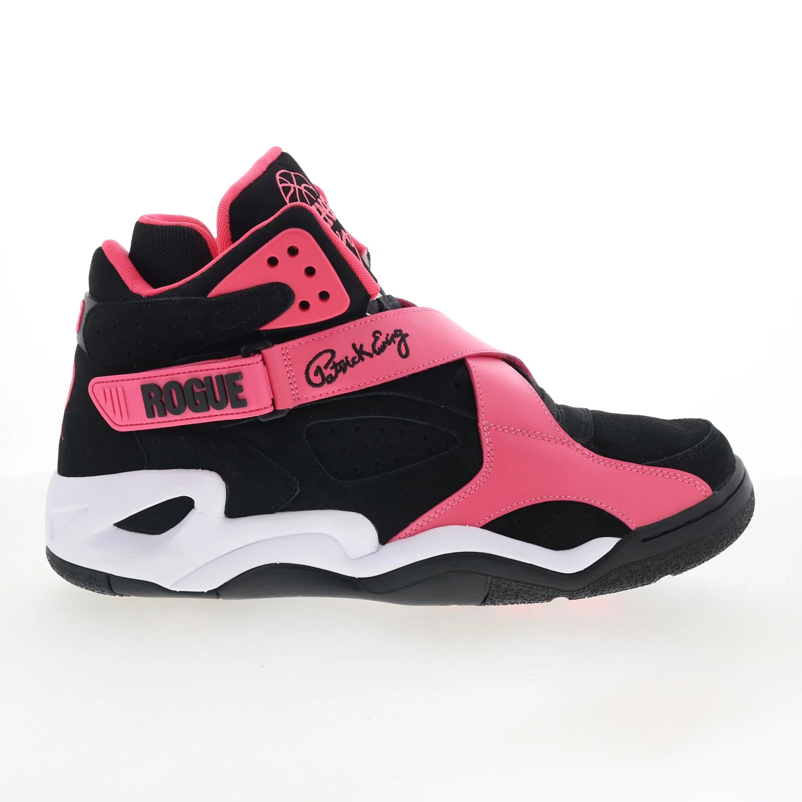 rogue_1ew02644-020_black_pink_01 Ewing Athletics Rogue 1EW02644-020 Mens Black Lifestyle Sneakers Shoes - Image 1