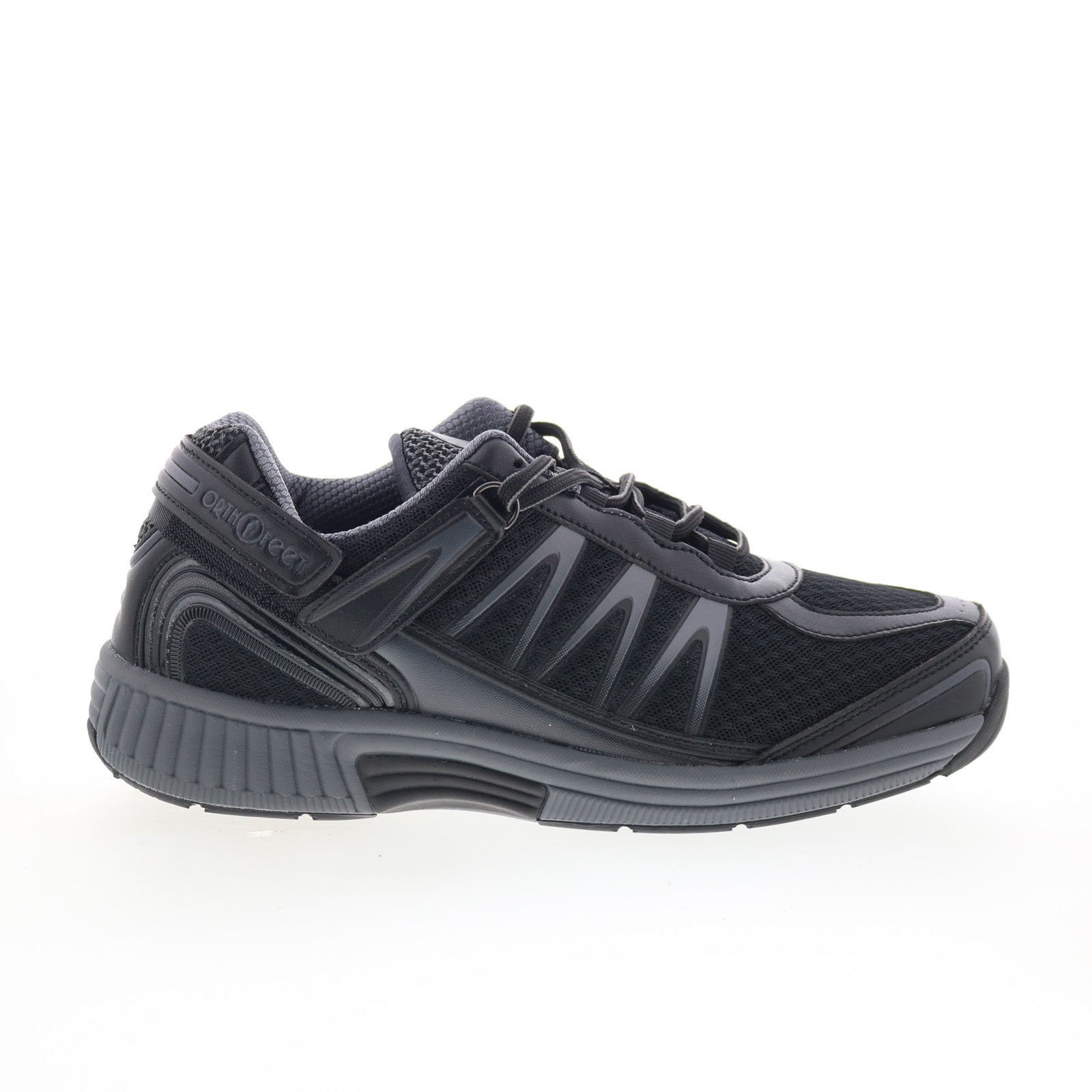 sprint_black-img4_01_f63c44c2-ea44-49fb-a621-5b9e7d6aa3c7 Orthofeet Sprint SPRINT Mens Black Extra Wide Lifetsyle Sneakers Shoes - Image 1