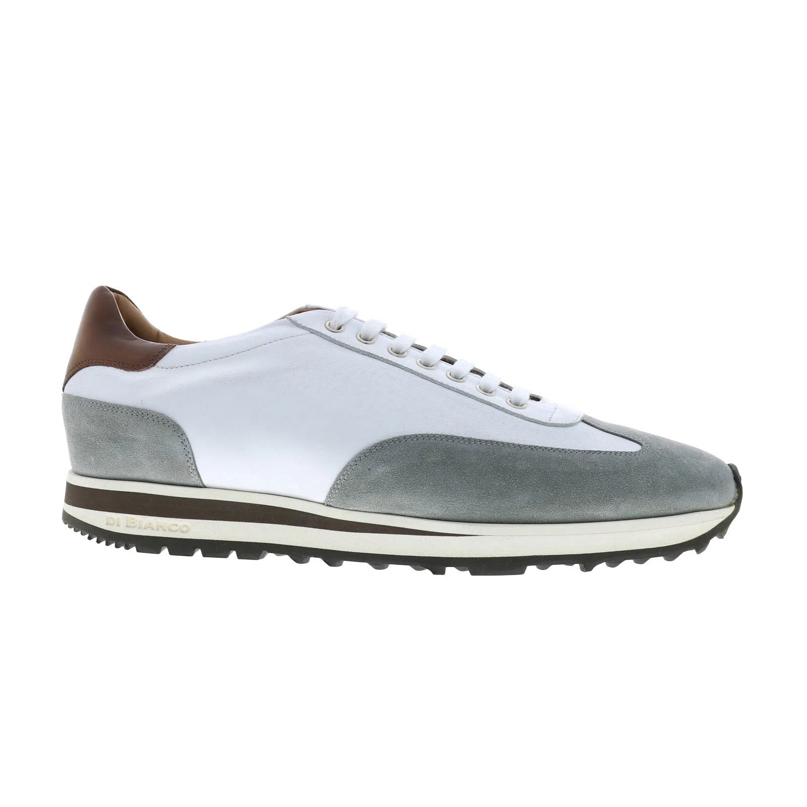 trieste-sb307_bianco_stone_reshoot_01 Di Bianco Trieste Suede SB307 Mens Gray Suede Lifestyle Sneakers Shoes - Image 1