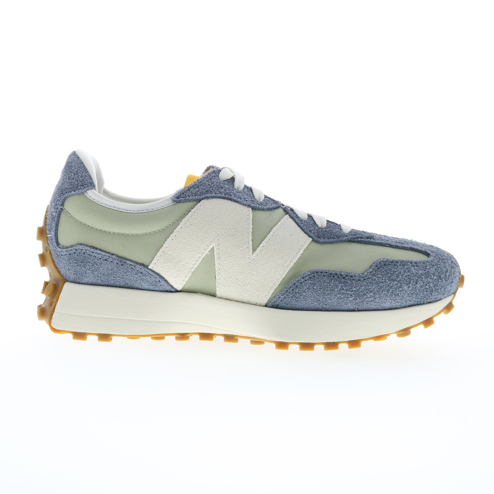 u327sd_dark_arctic_grey_01_f899b912-7796-441a-8d7b-4901e630192b New Balance 327 U327SD Mens Gray Suede Lace Up Lifestyle Sneakers Shoes - Image 1