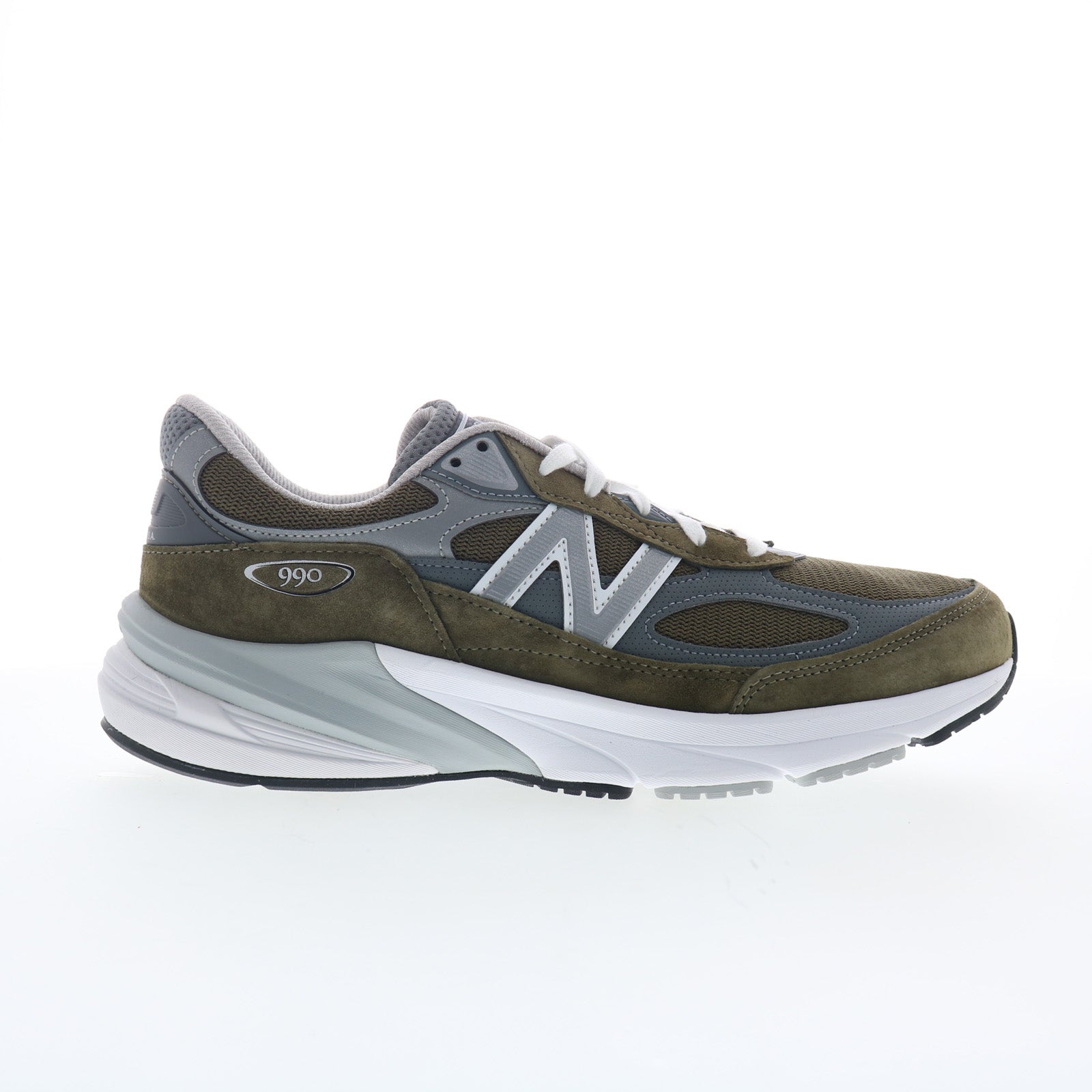 u990og6_990v6_core__olive__01_47241904-39d5-4ee8-9a45-c82cb5560c44 New Balance 990 V6 Made In USA U990OG6 Mens Green Lifestyle Sneakers Shoes - Image 1